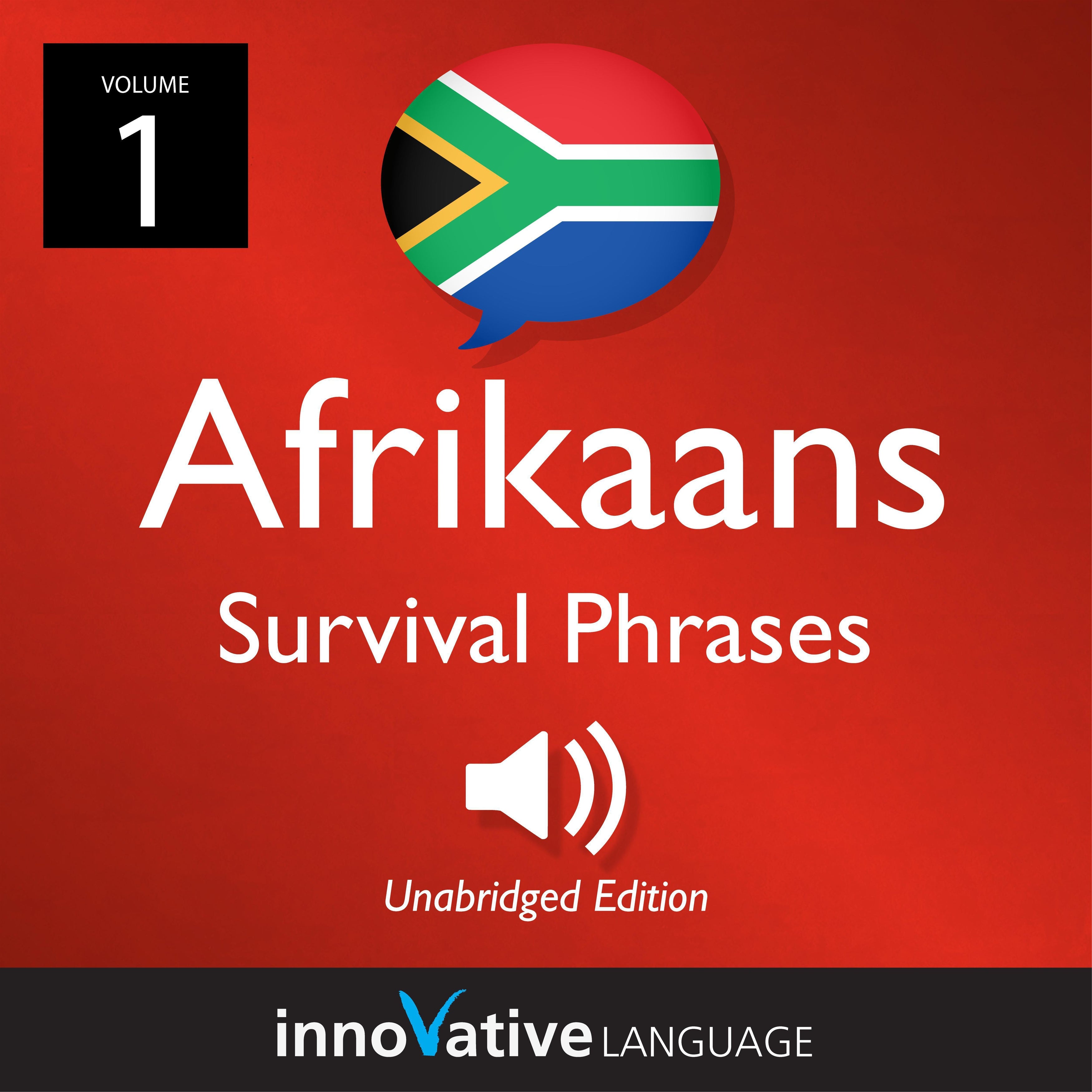 Learn Afrikaans: Afrikaans Survival Phrases, Volume 1