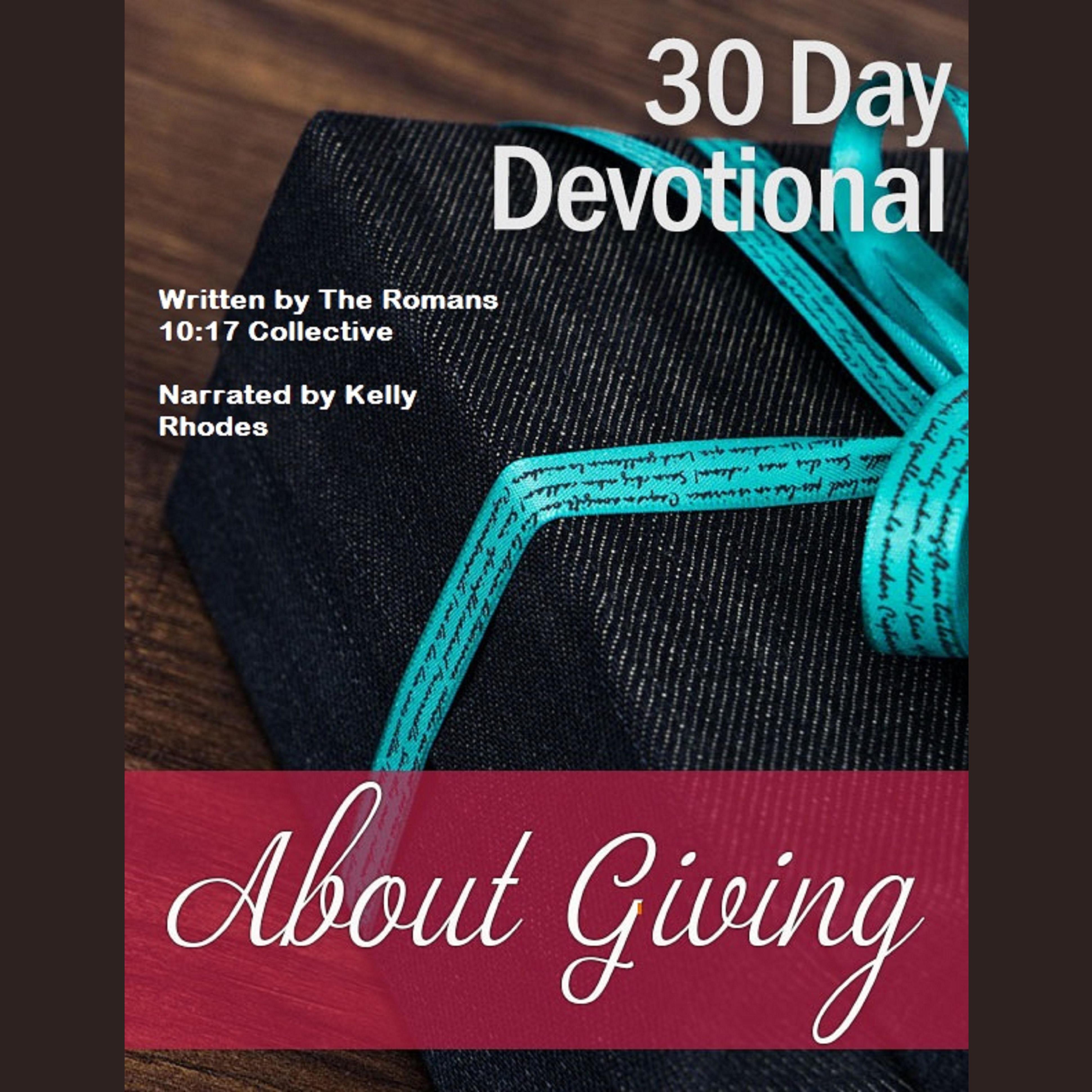 30 Day Devotional About Giving