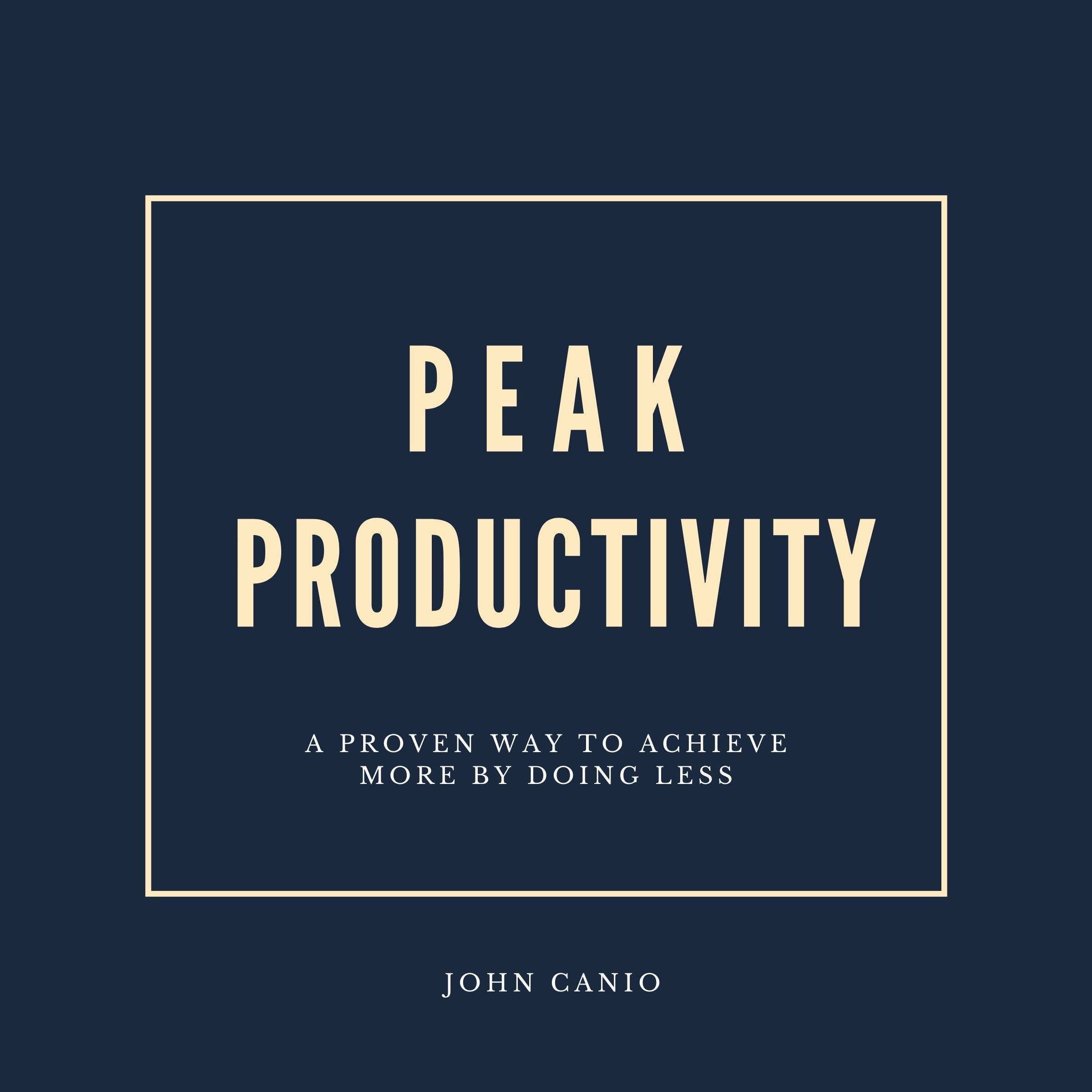 Peak Productivity