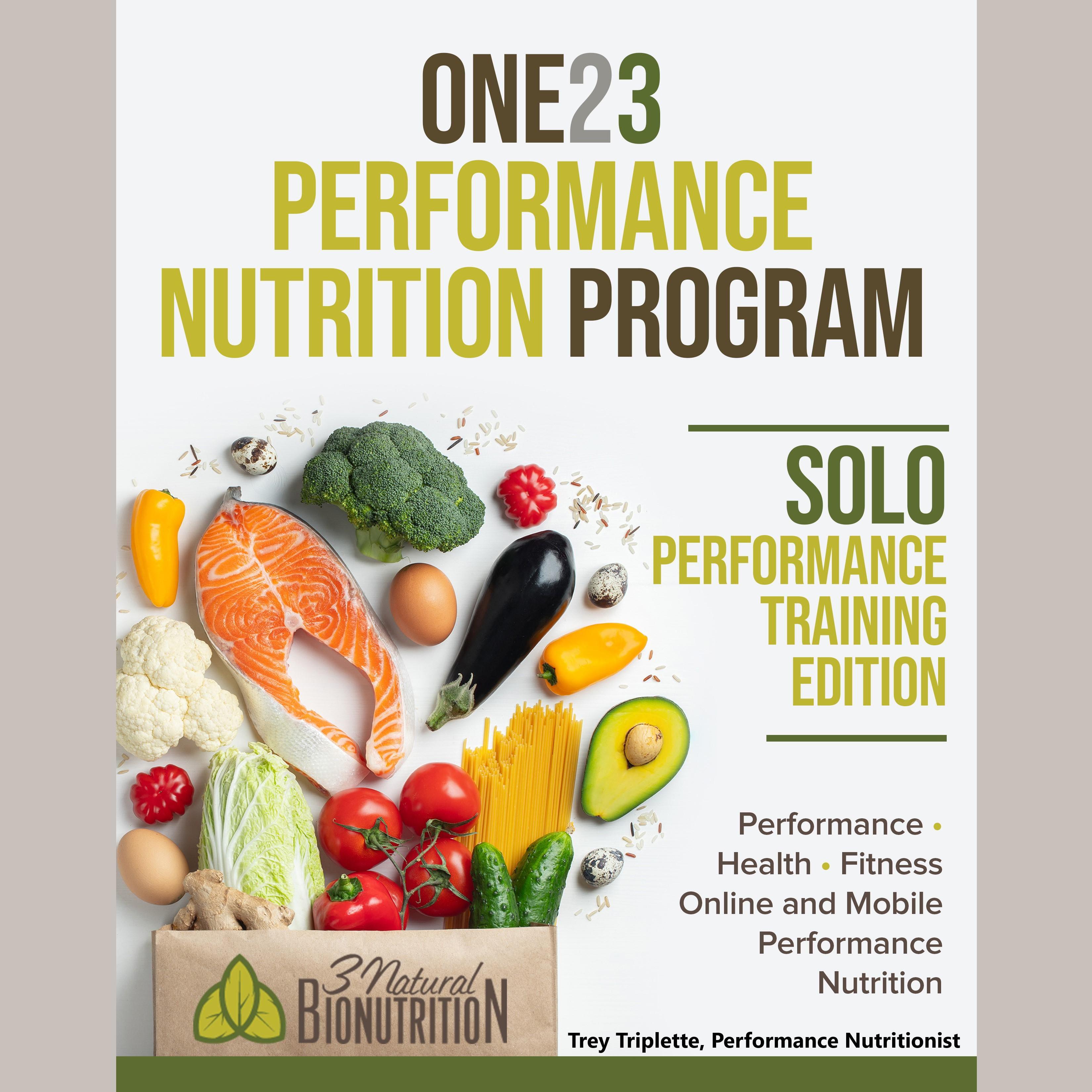 ONE23 PERFORMANCE NUTRITION PROGRAM, Solo Performance Training Edition©