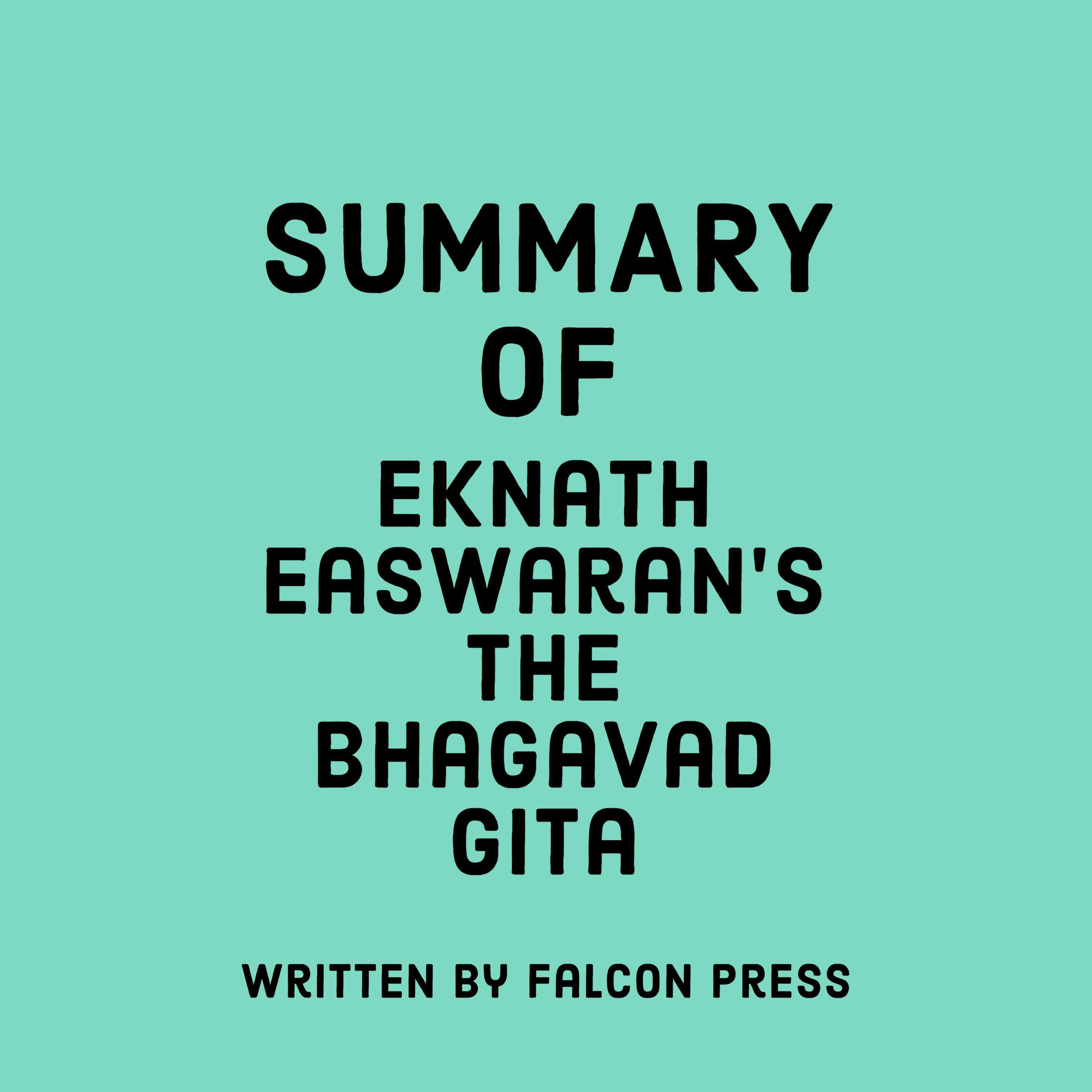 Summary of Eknath Easwaran's The Bhagavad Gita