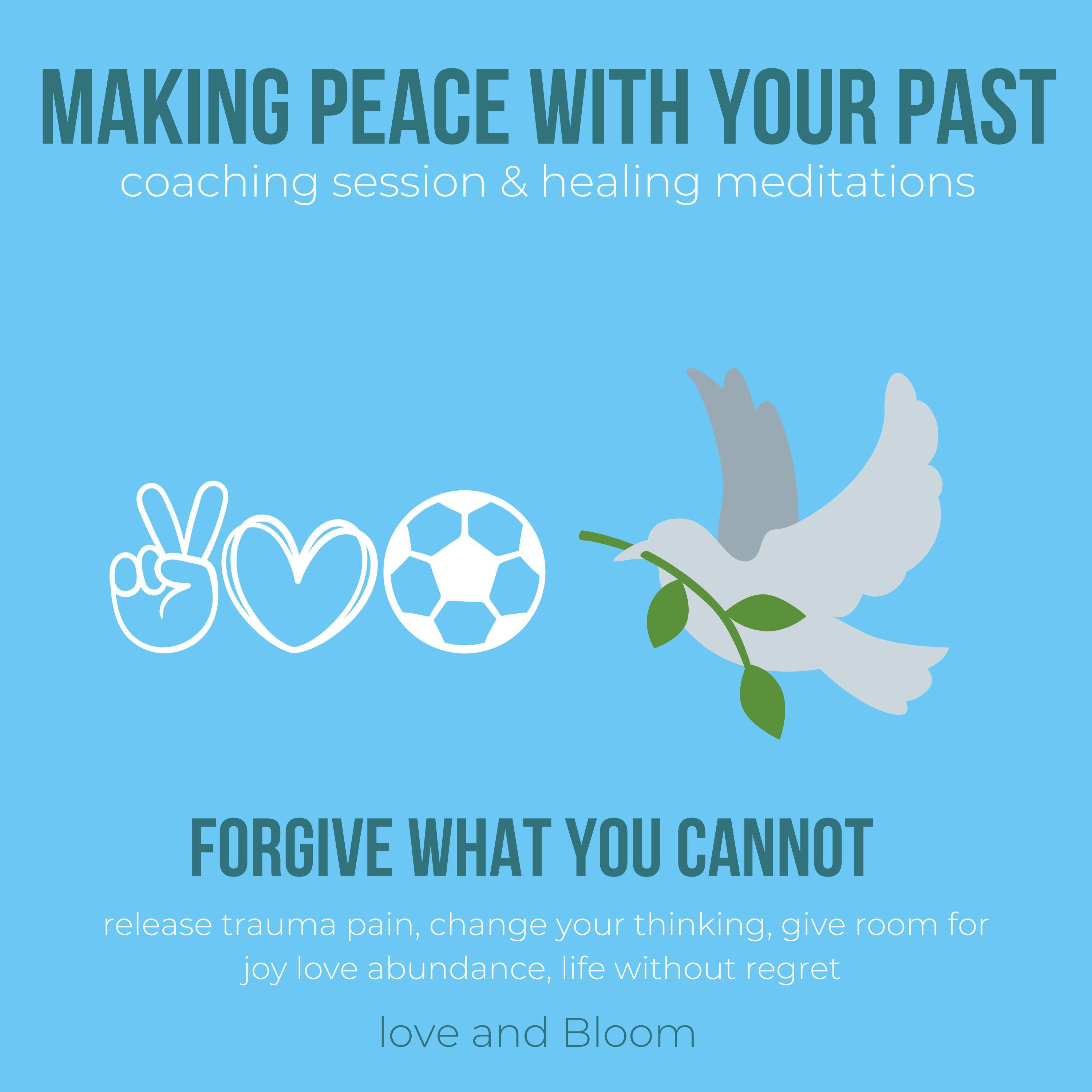 Making peace with your past coaching session & healing meditations, forgive what you cannot