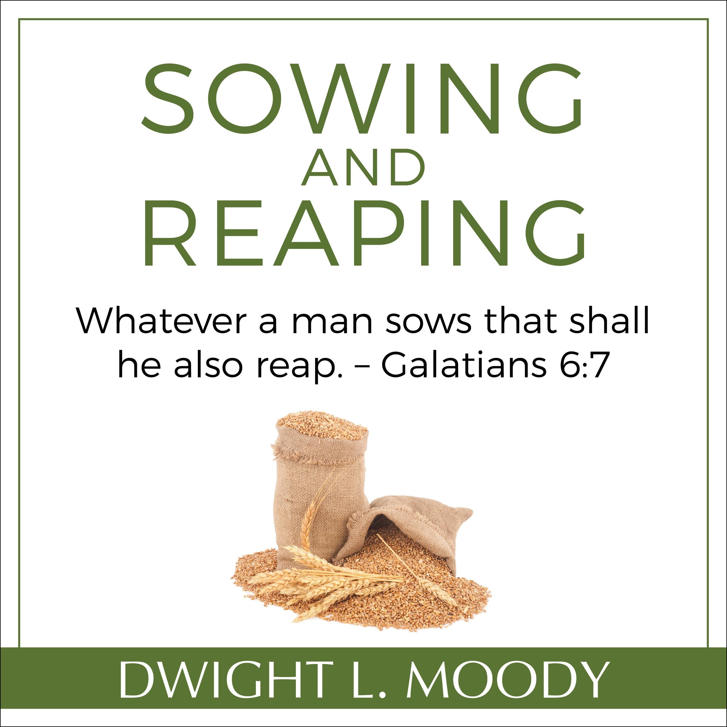 Sowing and Reaping: Whatever a man sows that shall he also reap. – Galatians 6:7