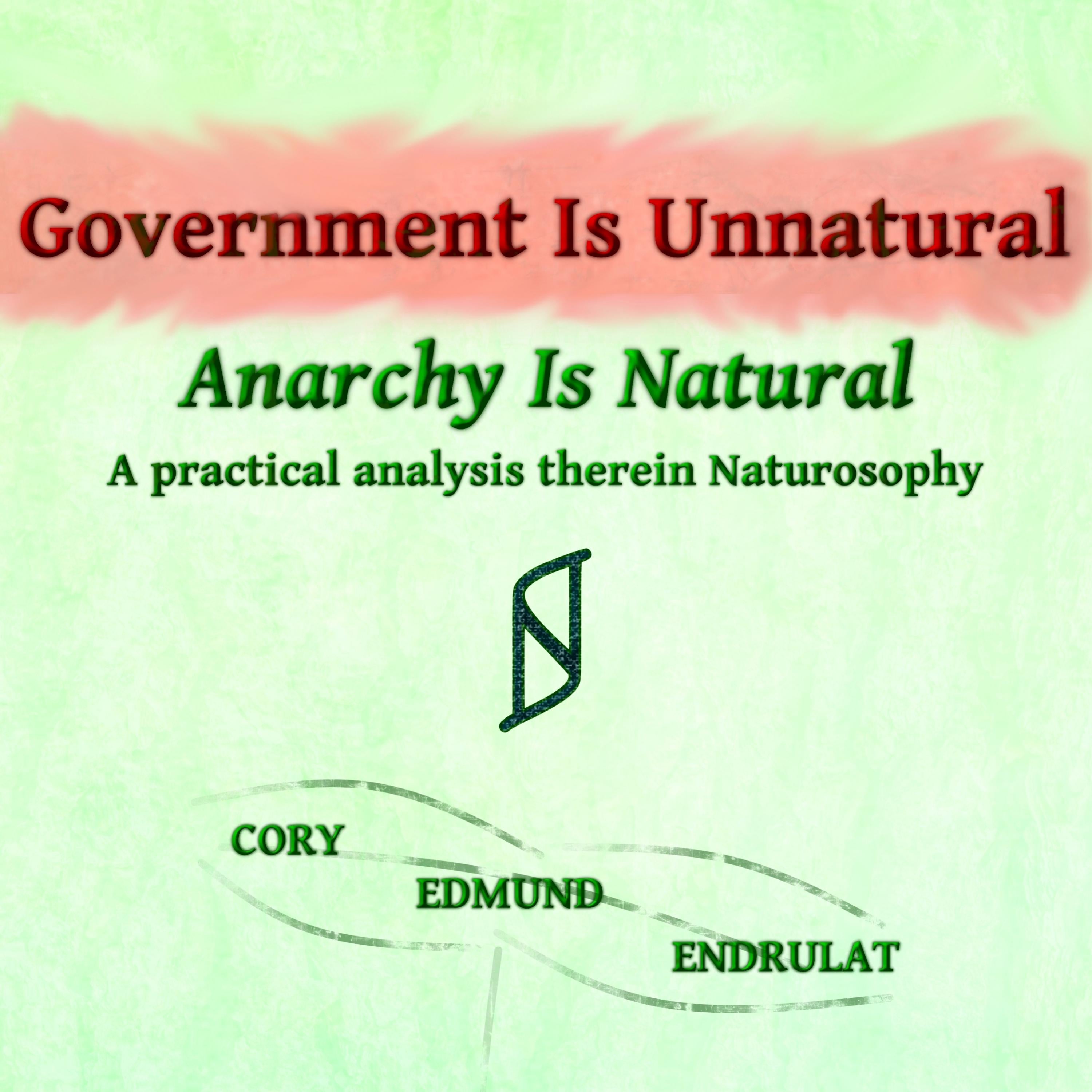Government Is Unnatural, Anarchy Is Natural