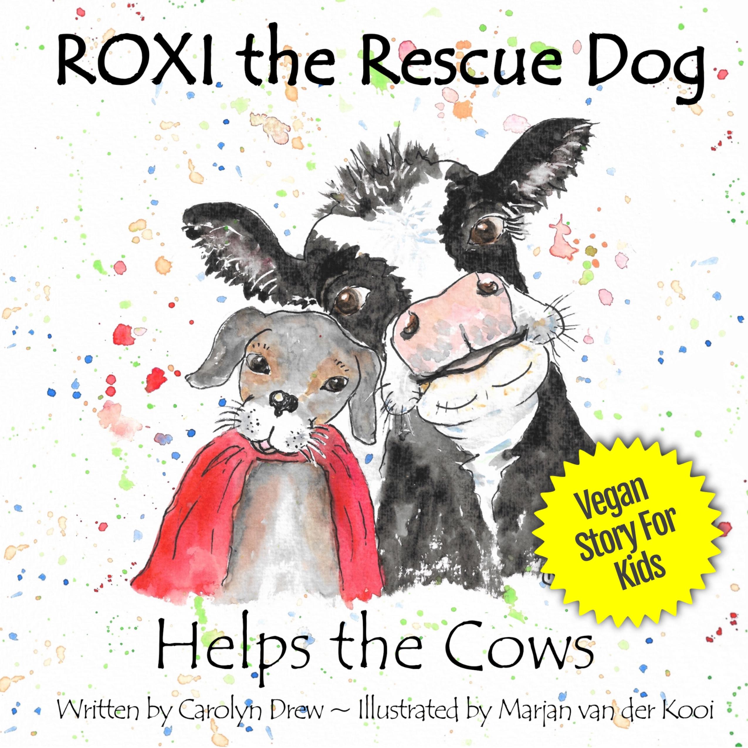 ROXI the Rescue Dog Helps the Cows