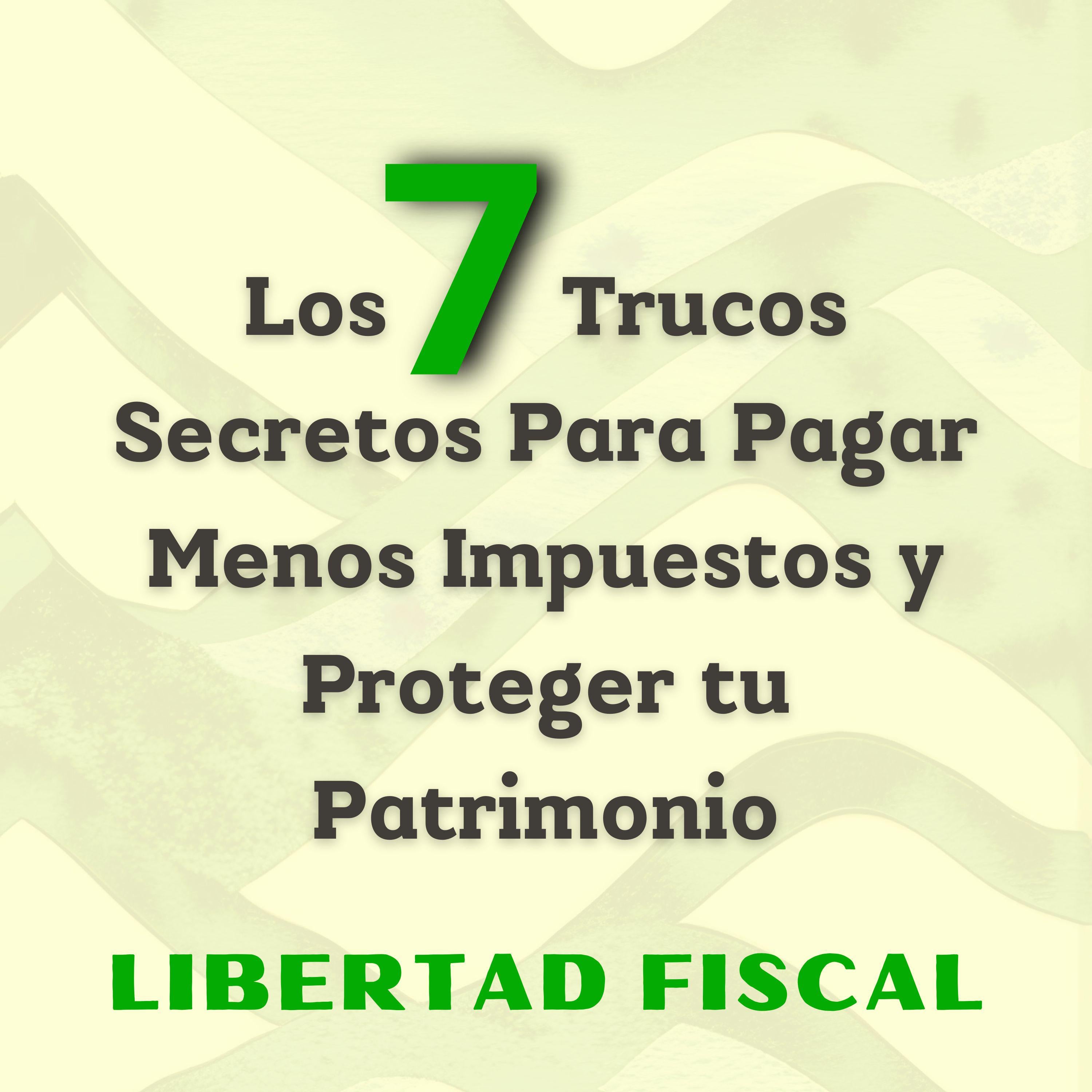 Los 7 Trucos Secretos Para Pagar Menos Impuestos y Proteger tu Patrimonio