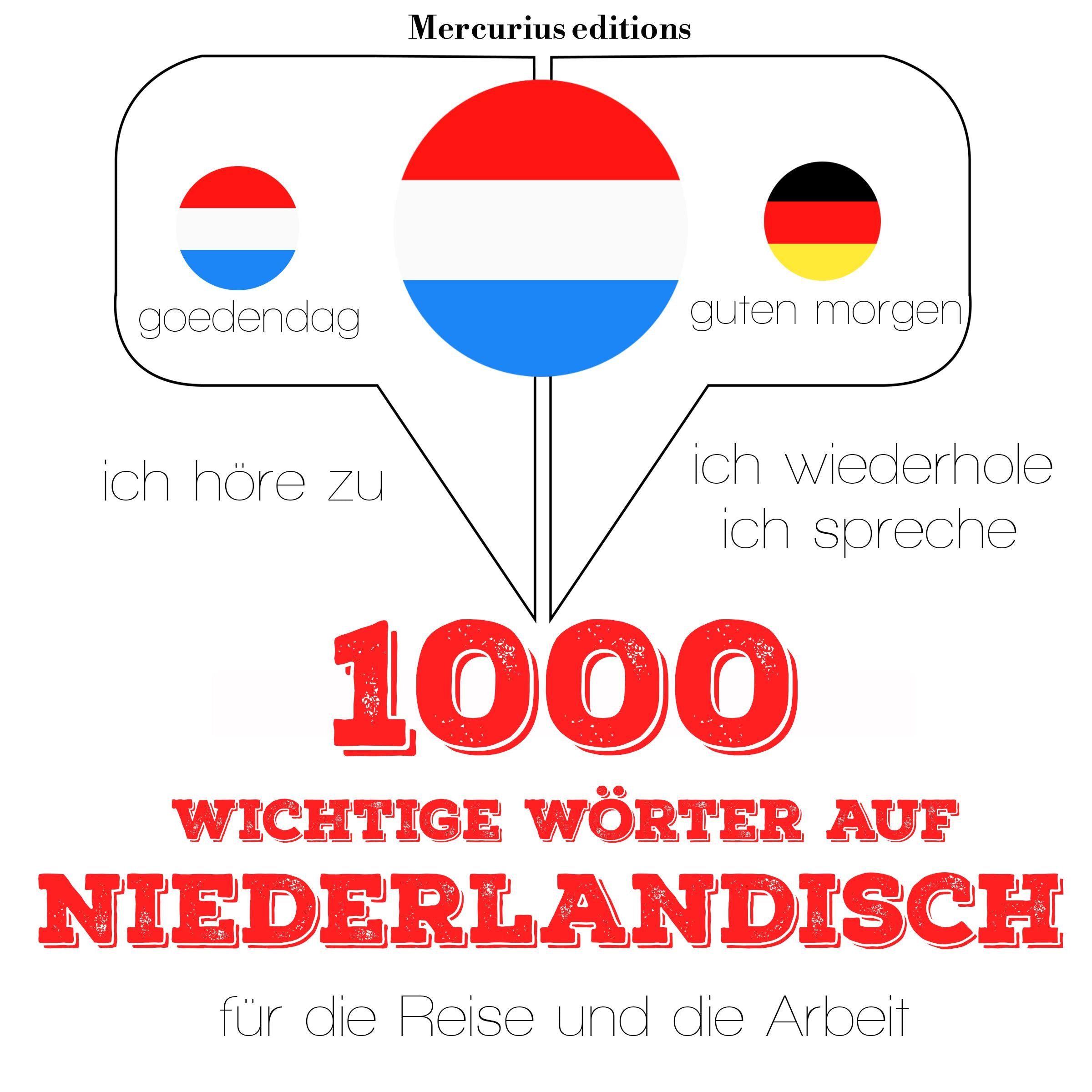 1000 wichtige Wörter auf Niederländisch für die Reise und die Arbeit