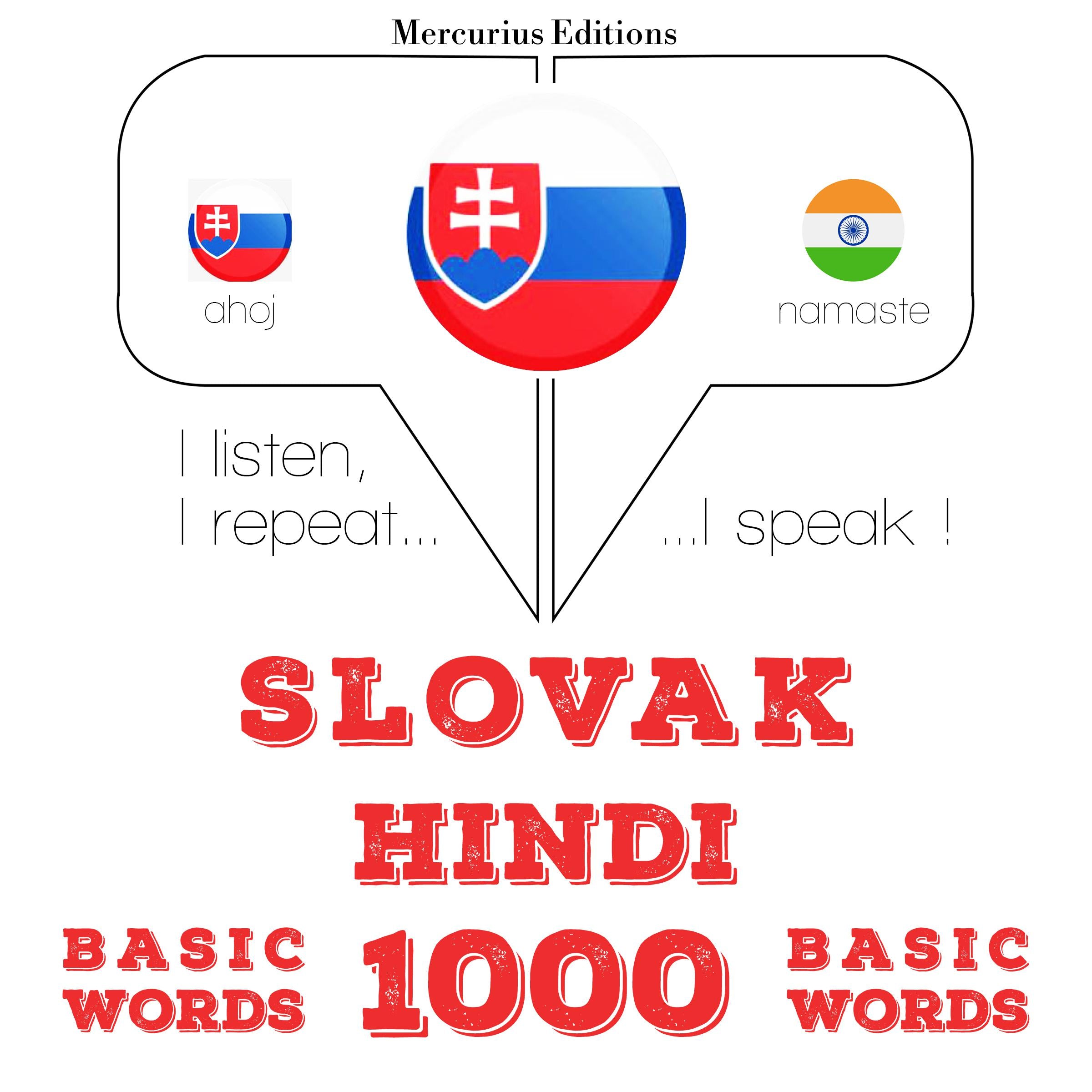 Slovenský - hindčina: 1000 základných slov