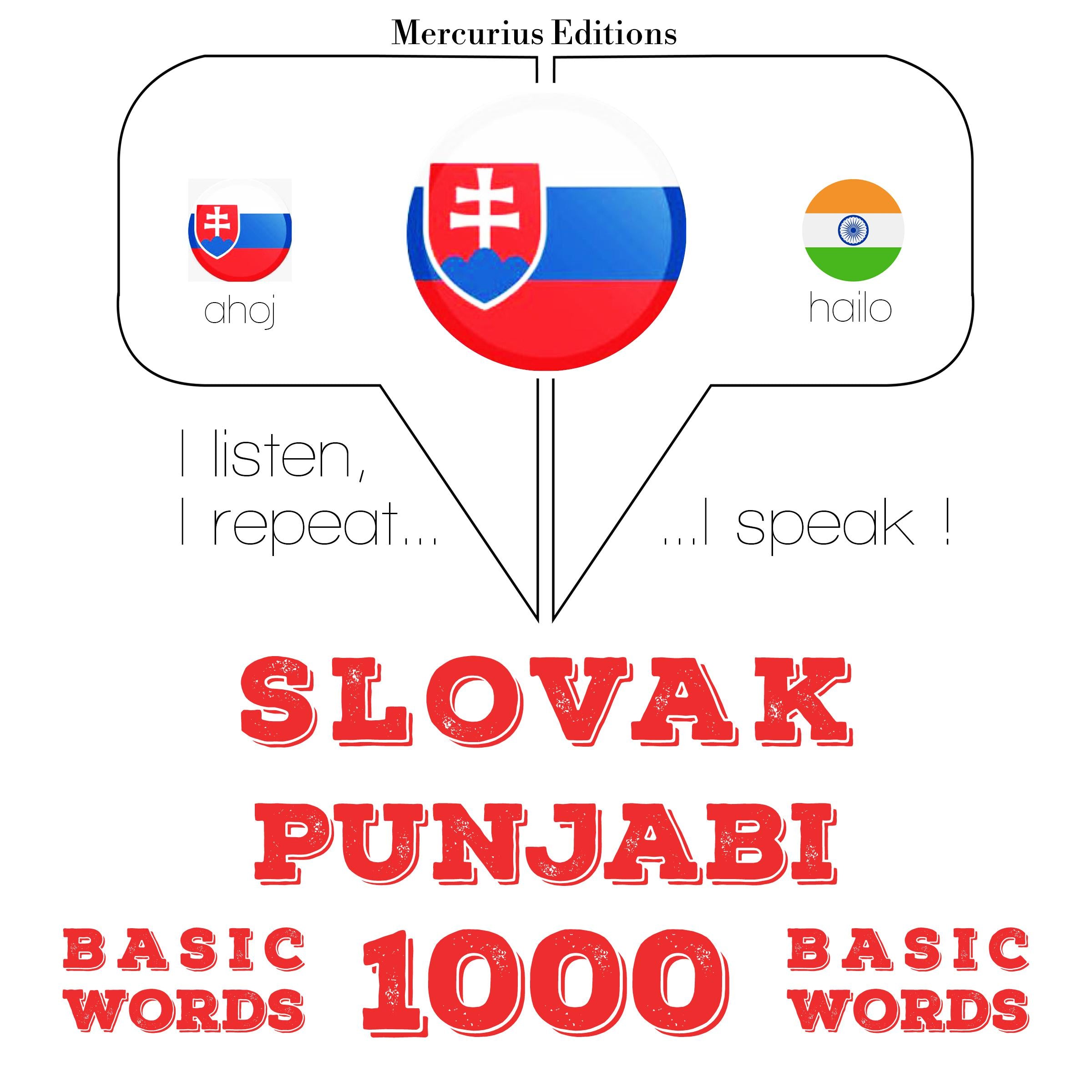 Slovenský - Punjabi: 1000 základných slov