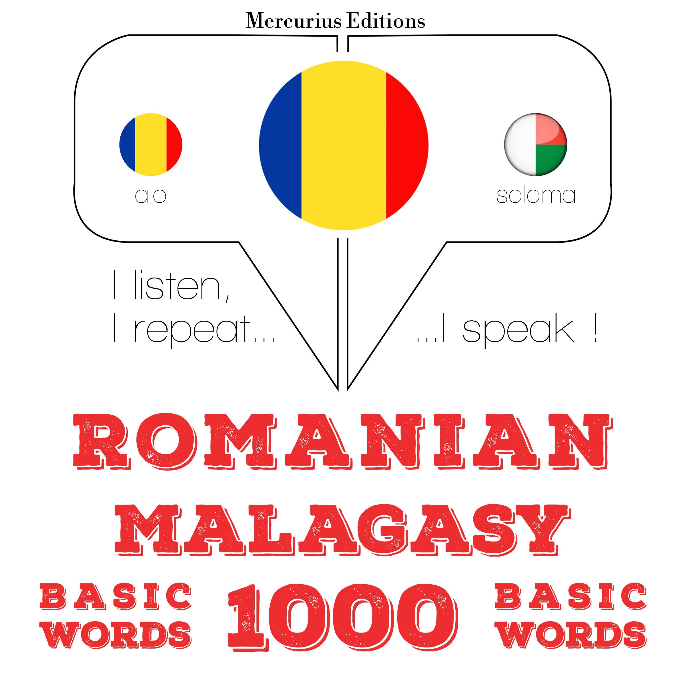 Malgașă - Romania: 1000 de cuvinte de bază