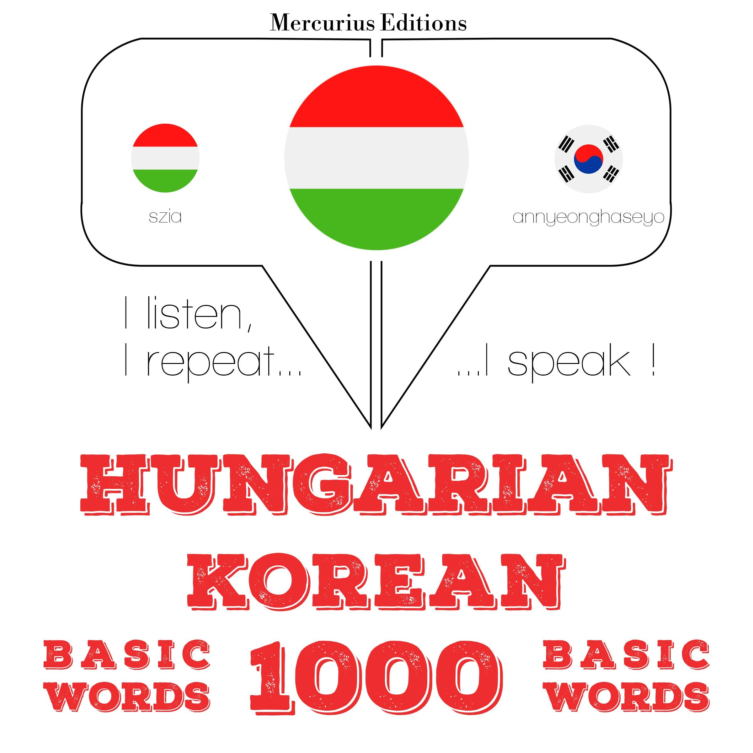 Magyar - koreai: 1000 alapszó