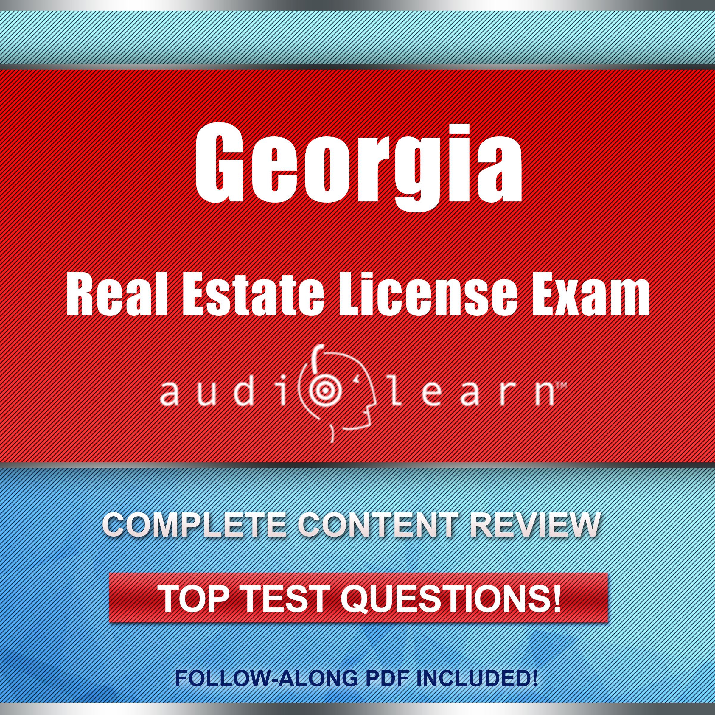 Georgia Real Estate License Exam AudioLearn