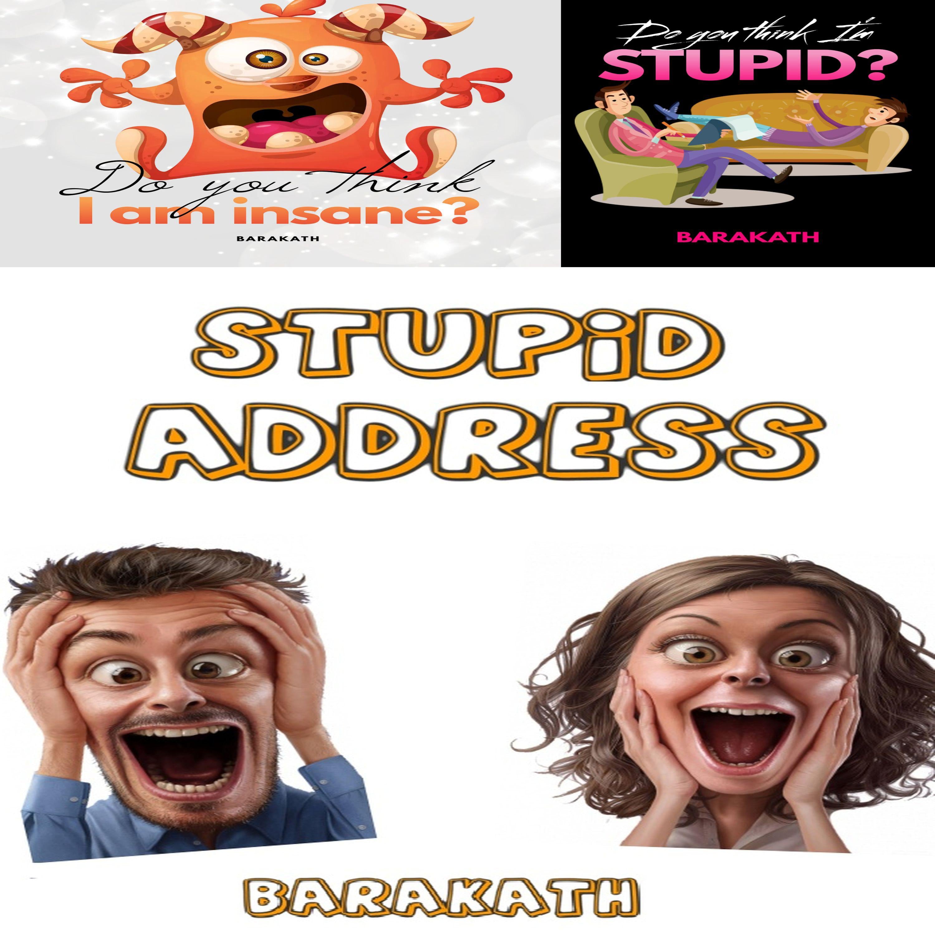 Do you think I'm insane? Do you think I'm stupid? Stupid address
