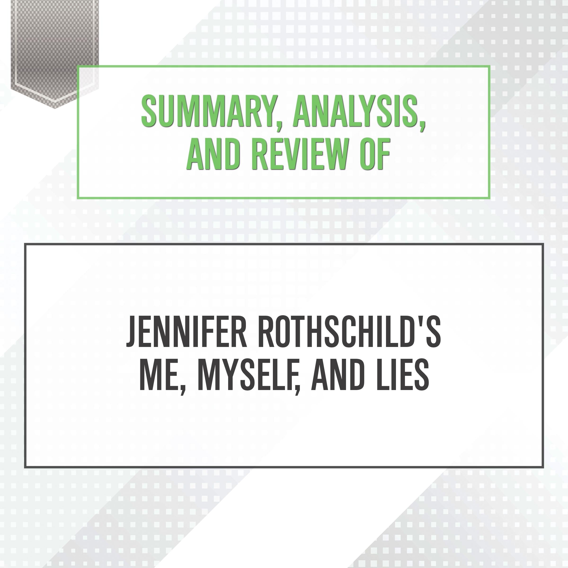 Summary, Analysis, and Review of Jennifer Rothschild's Me, Myself, and Lies