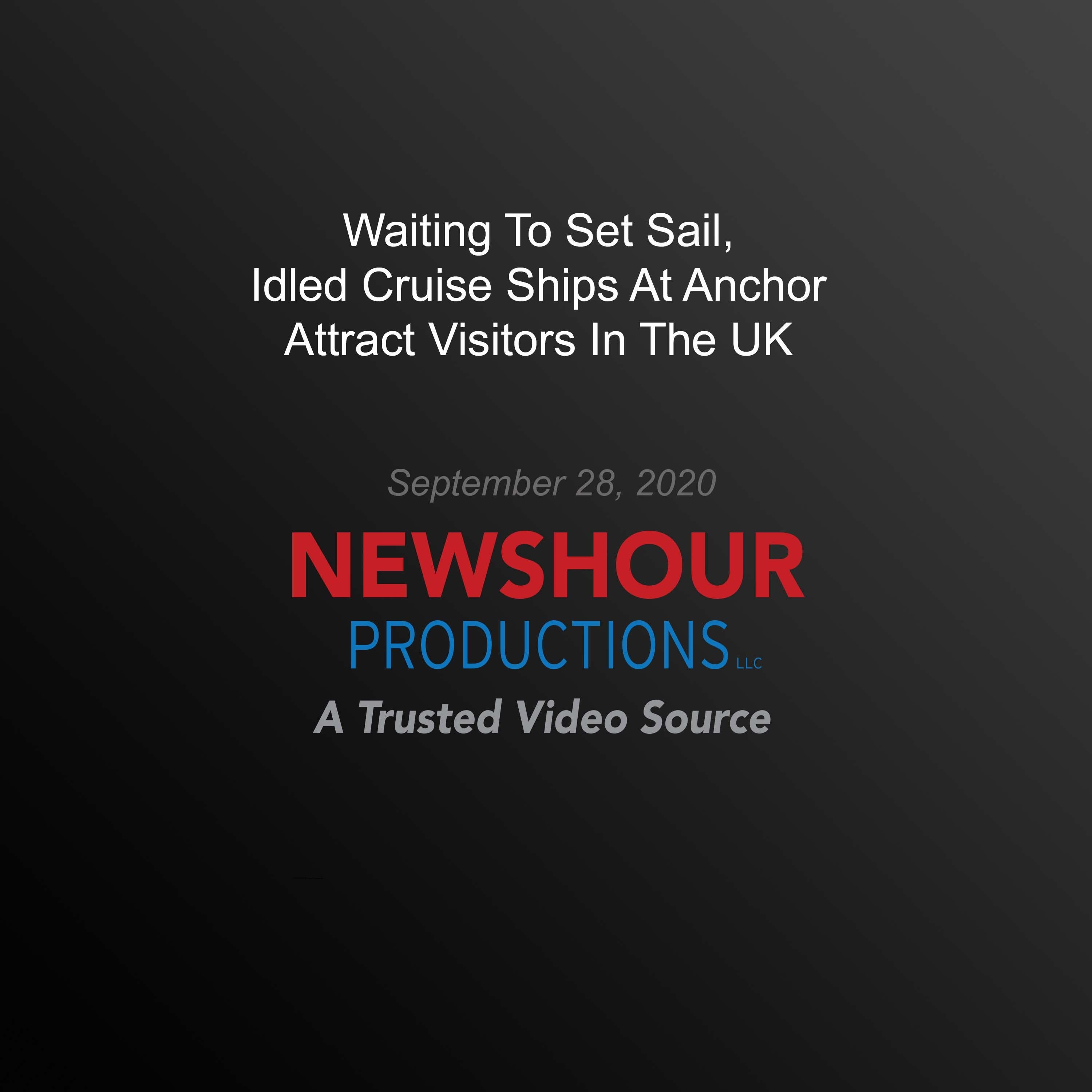 Waiting To Set Sail, Idled Cruise Ships At Anchor Attract Visitors In The UK