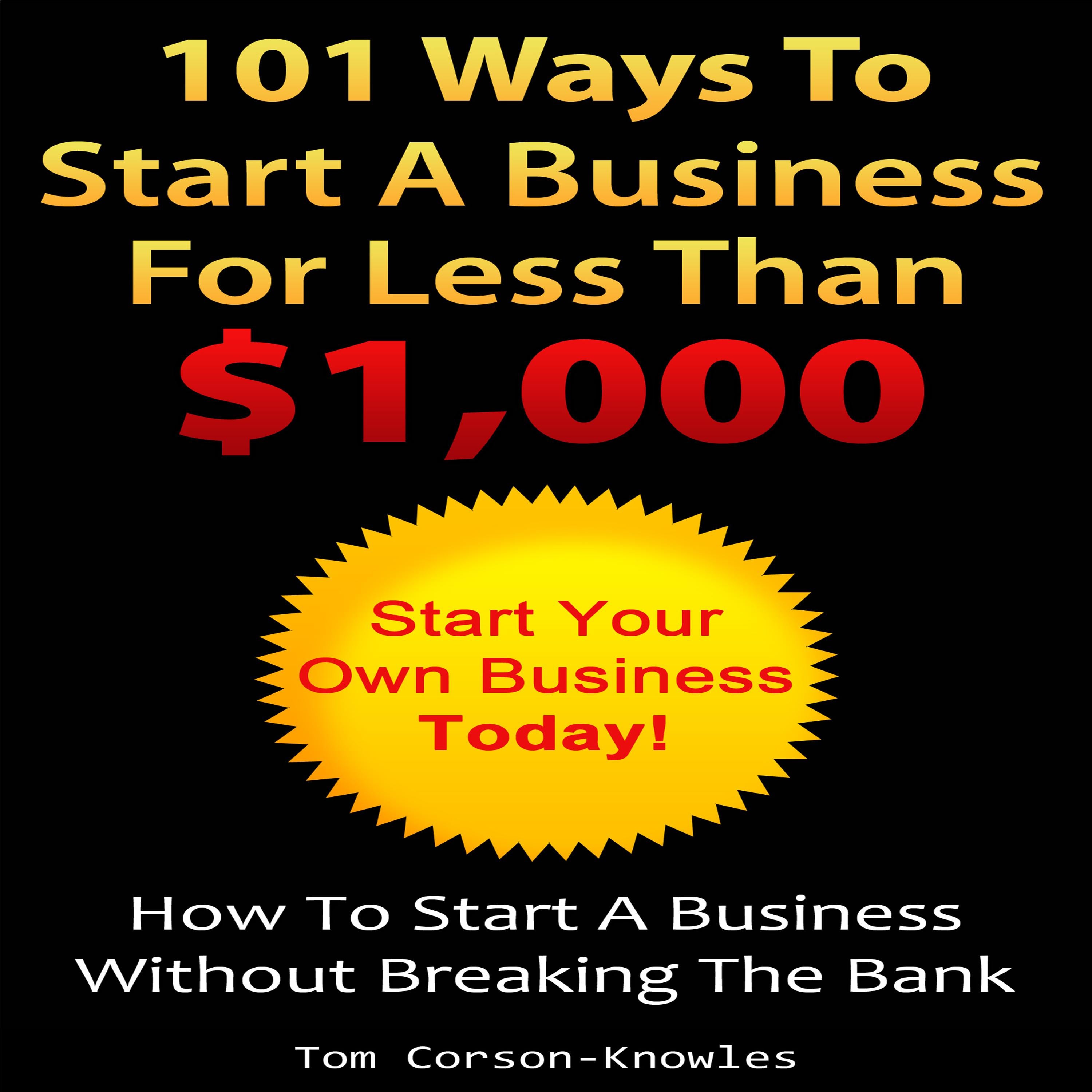 101 Ways To Start A Business For Less Than $1,000