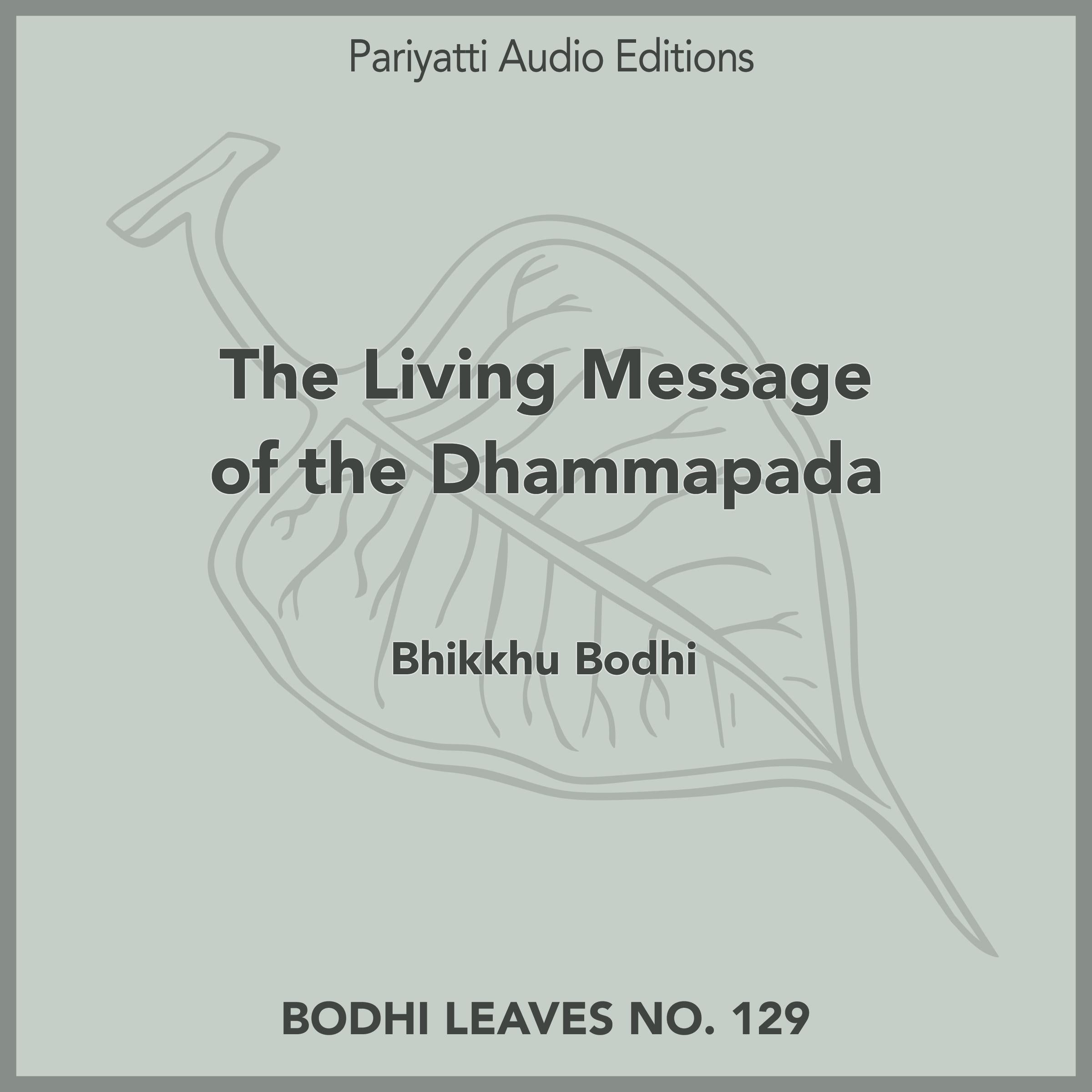 The Living Message of the Dhammapada