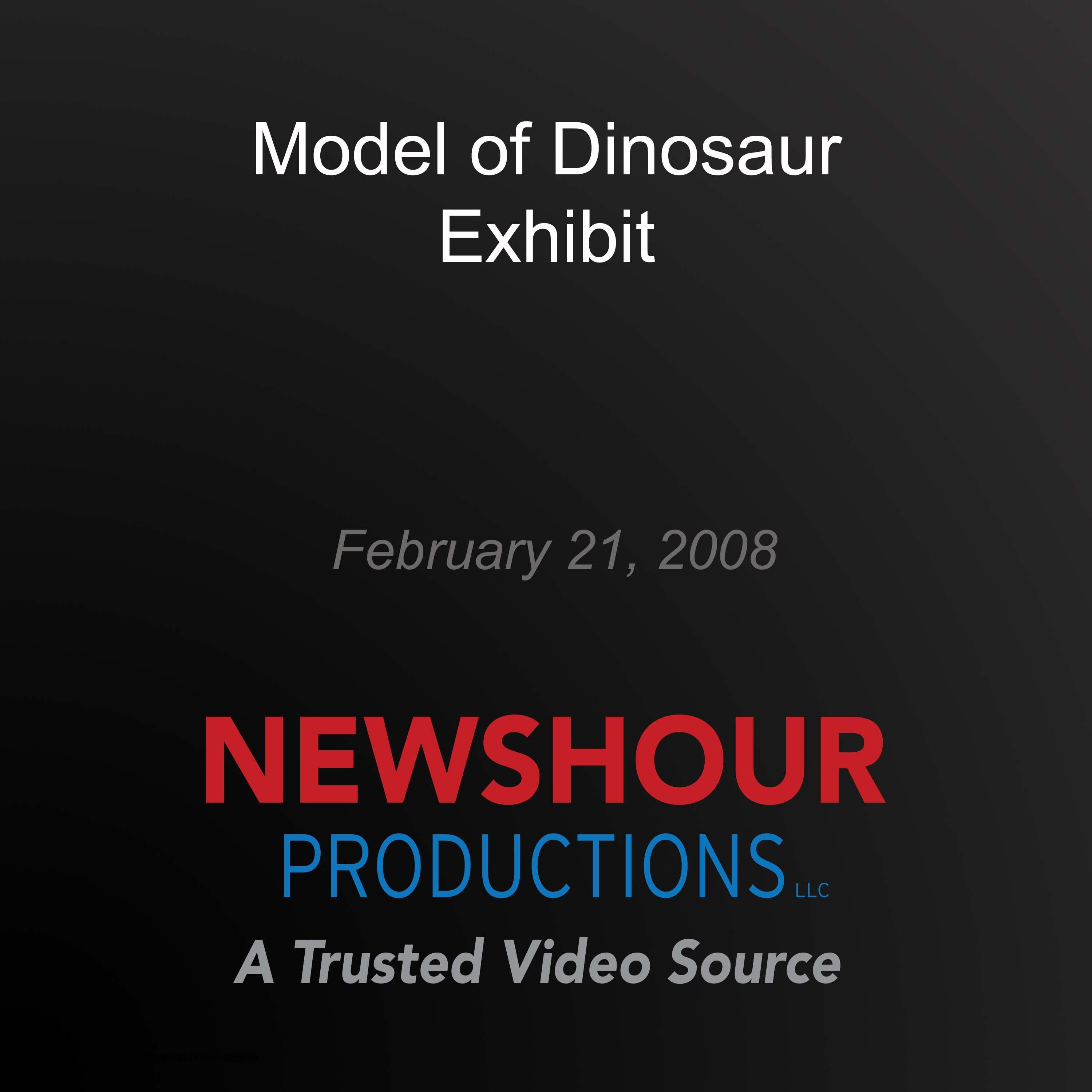 Model of Dinosaur Exhibit