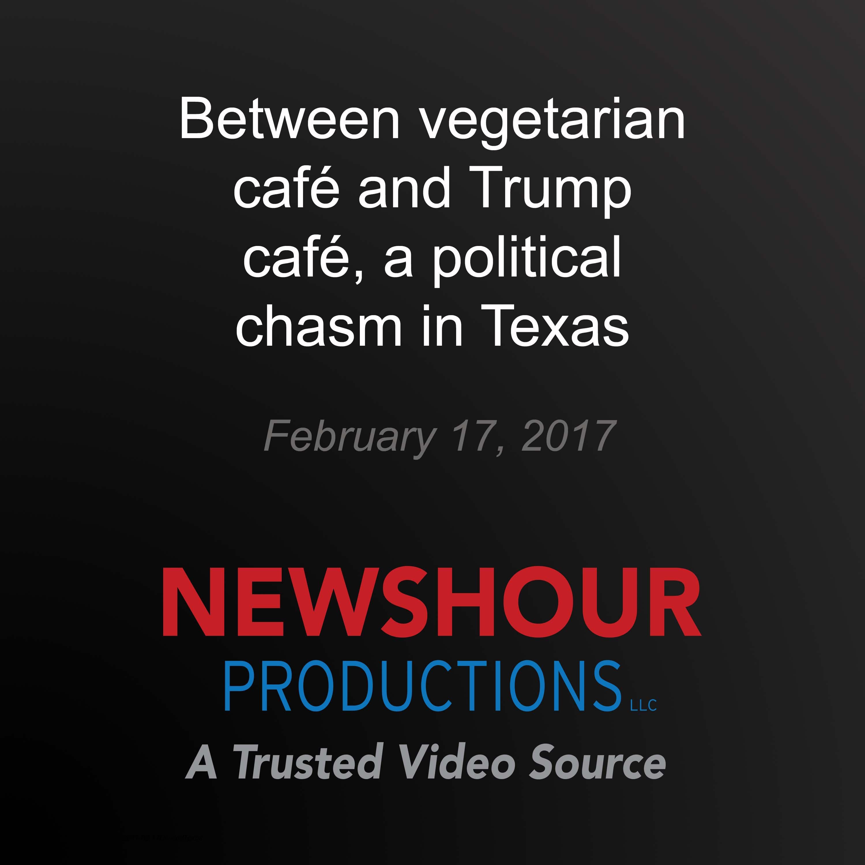 Between vegetarian café and Trump café, a political chasm in Texas