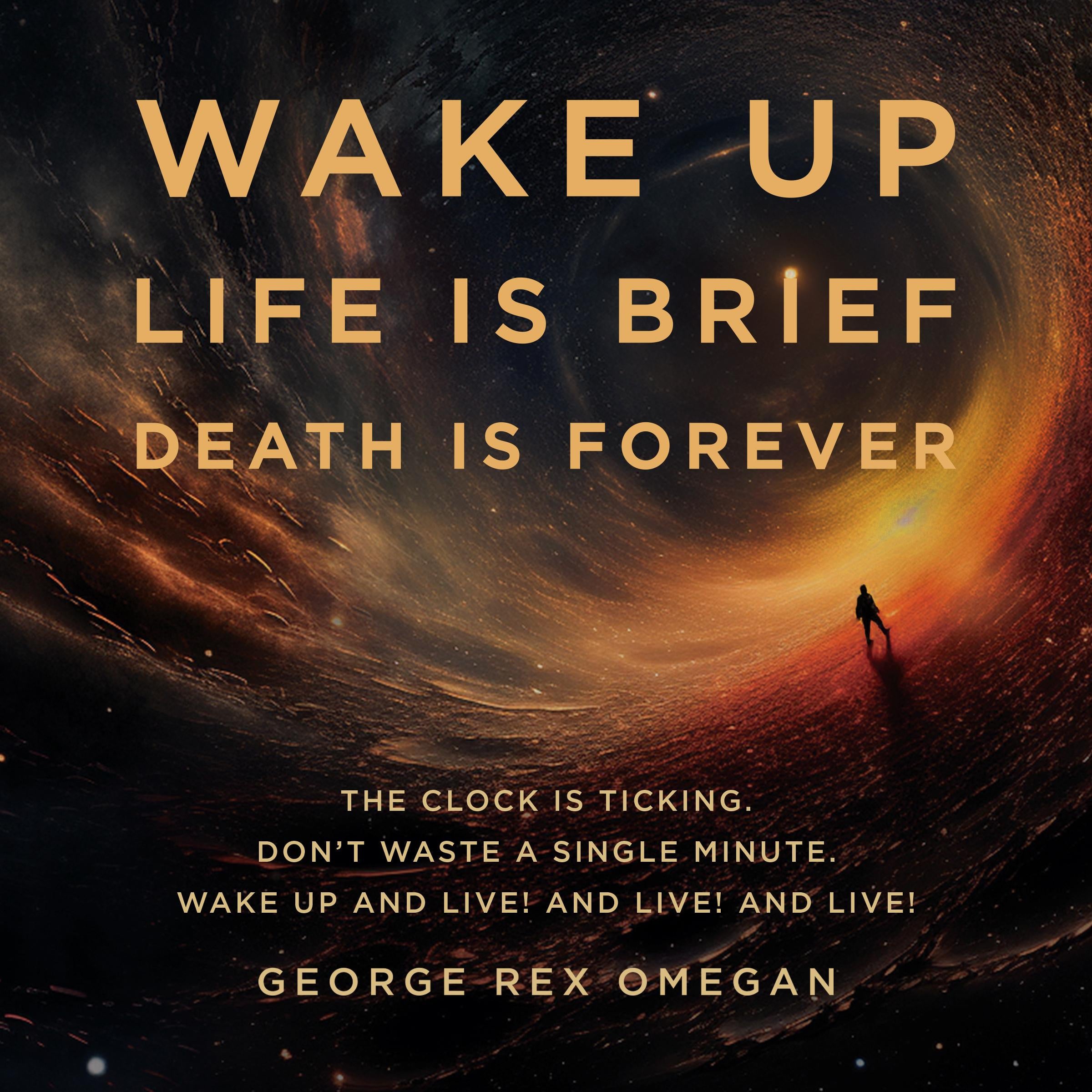 WAKE UP LIFE IS BRIEF DEATH IS FOREVER