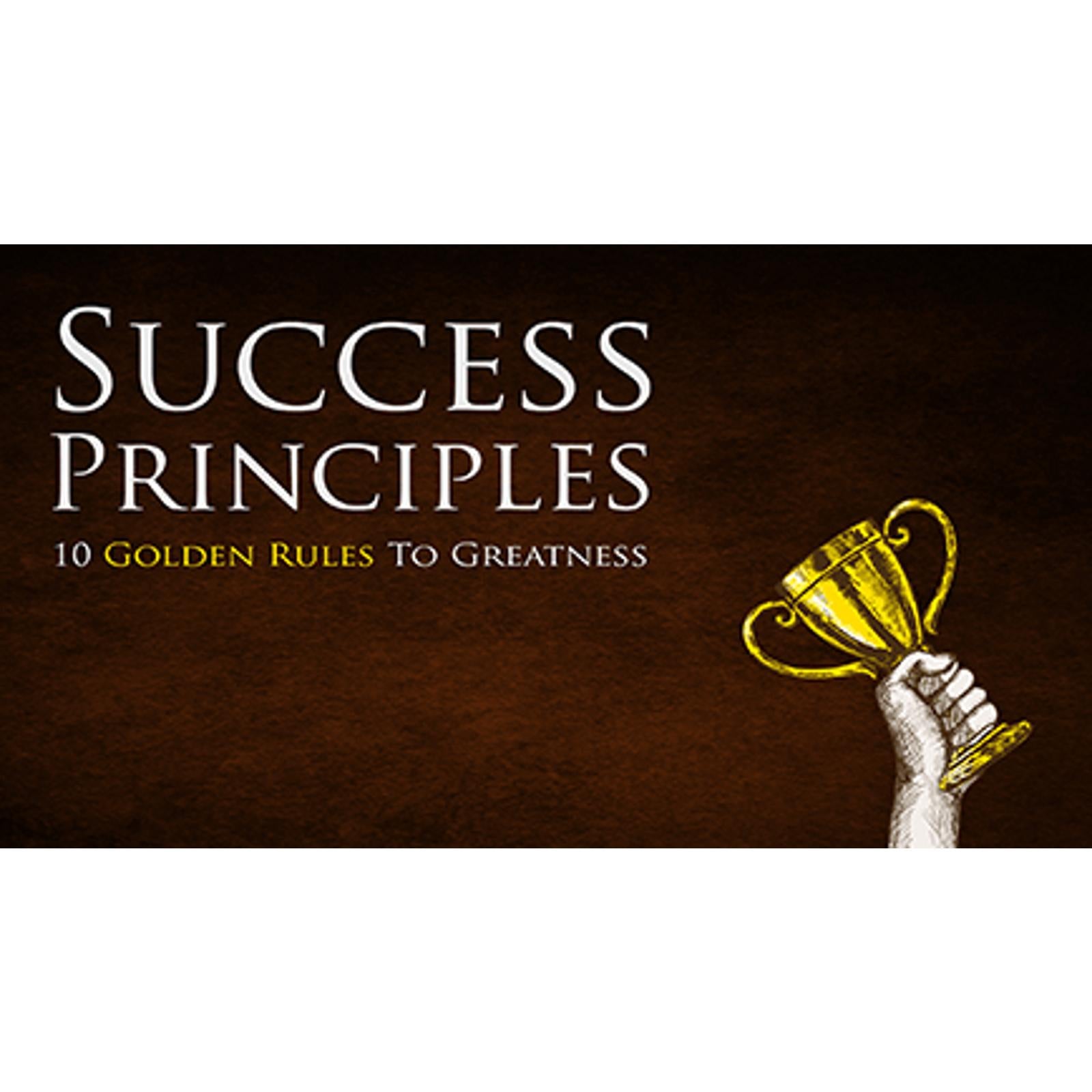 Success Principles - Learn How To Implement the 10 Golden Rules To Greatness