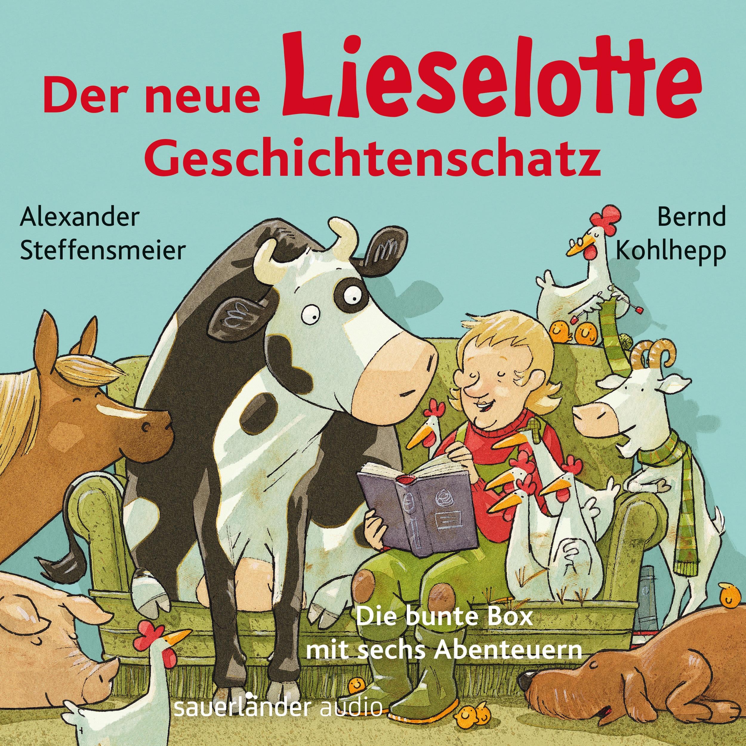 Der neue Lieselotte Geschichtenschatz - Die bunte Box mit sechs Abenteuern - Hörbücher von Kuh Lieselotte (Ungekürzte Lesung)