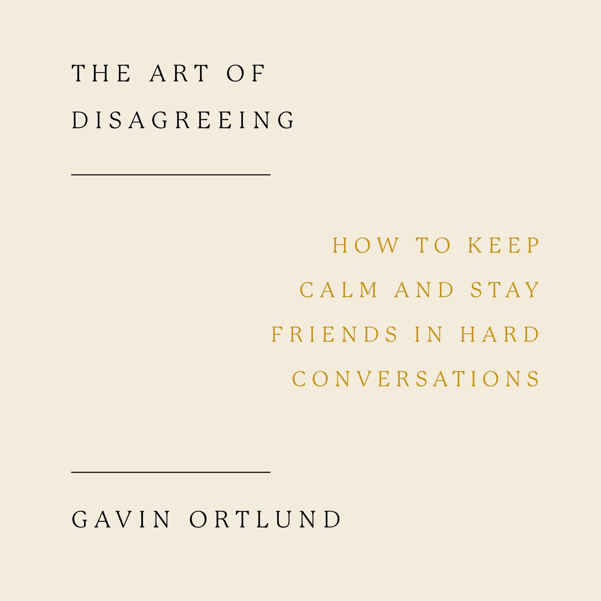 The Art of Disagreeing