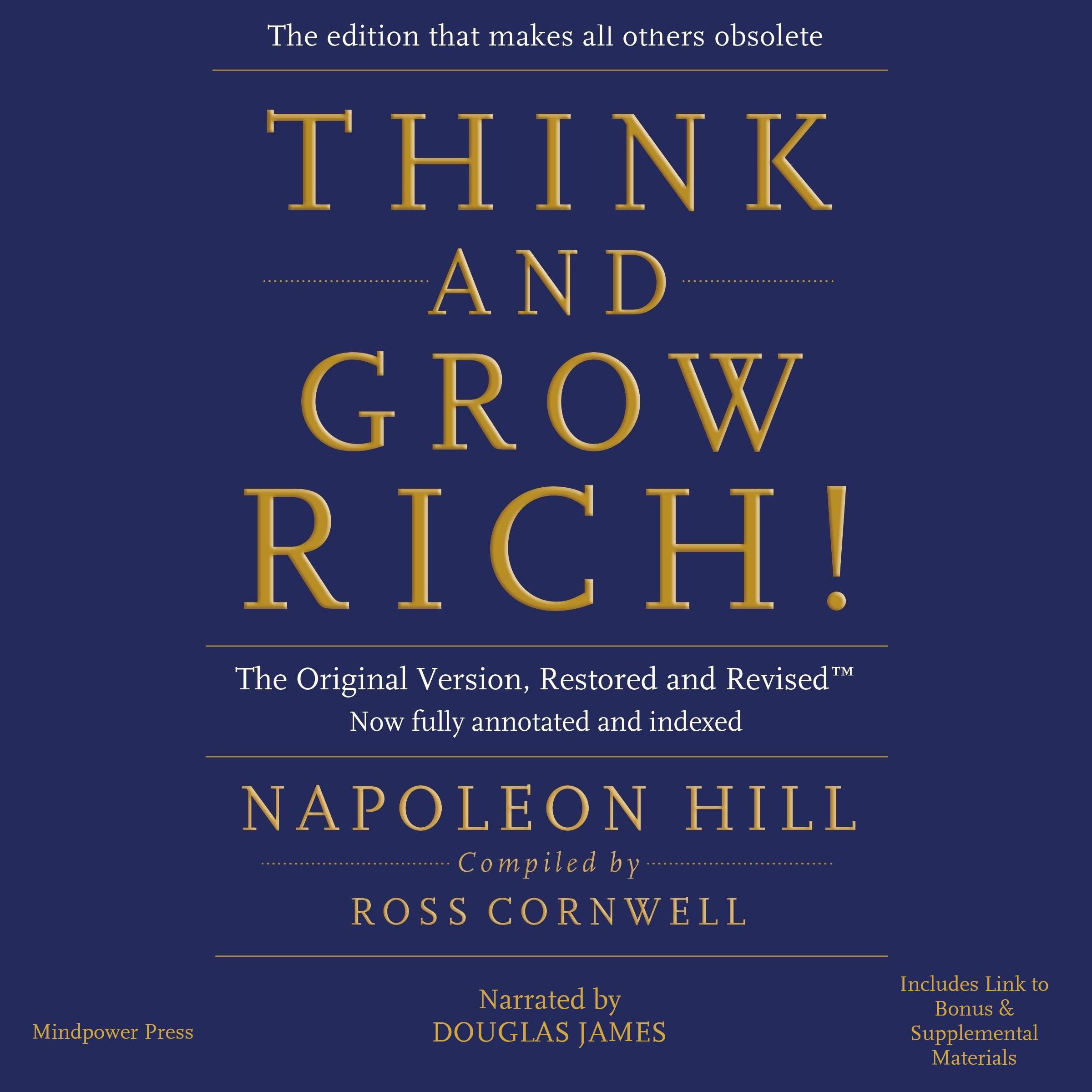 Think and Grow Rich! The Original Version, Restored and Revised