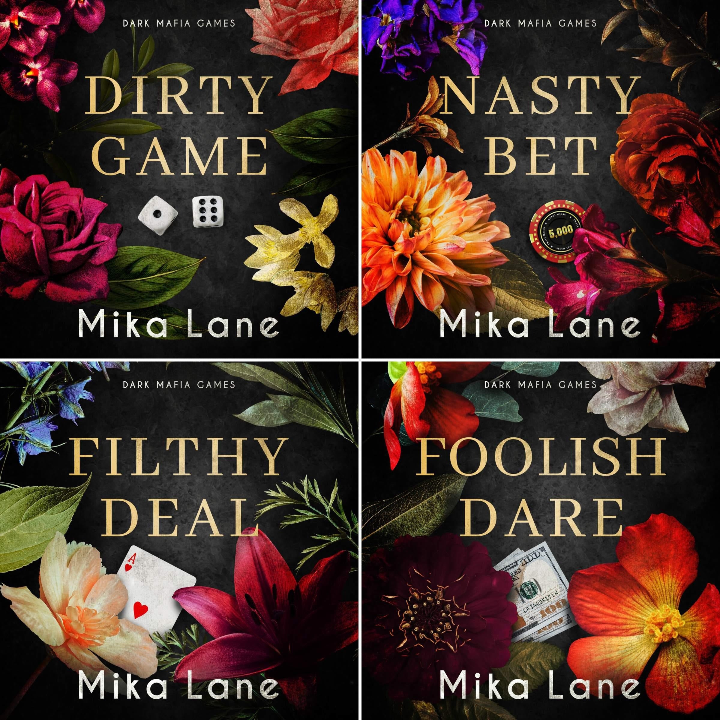 Dirty Mafia Games Books 1-4: Dirty Game, Nasty Bet, Filthy Deal, Foolish Dare