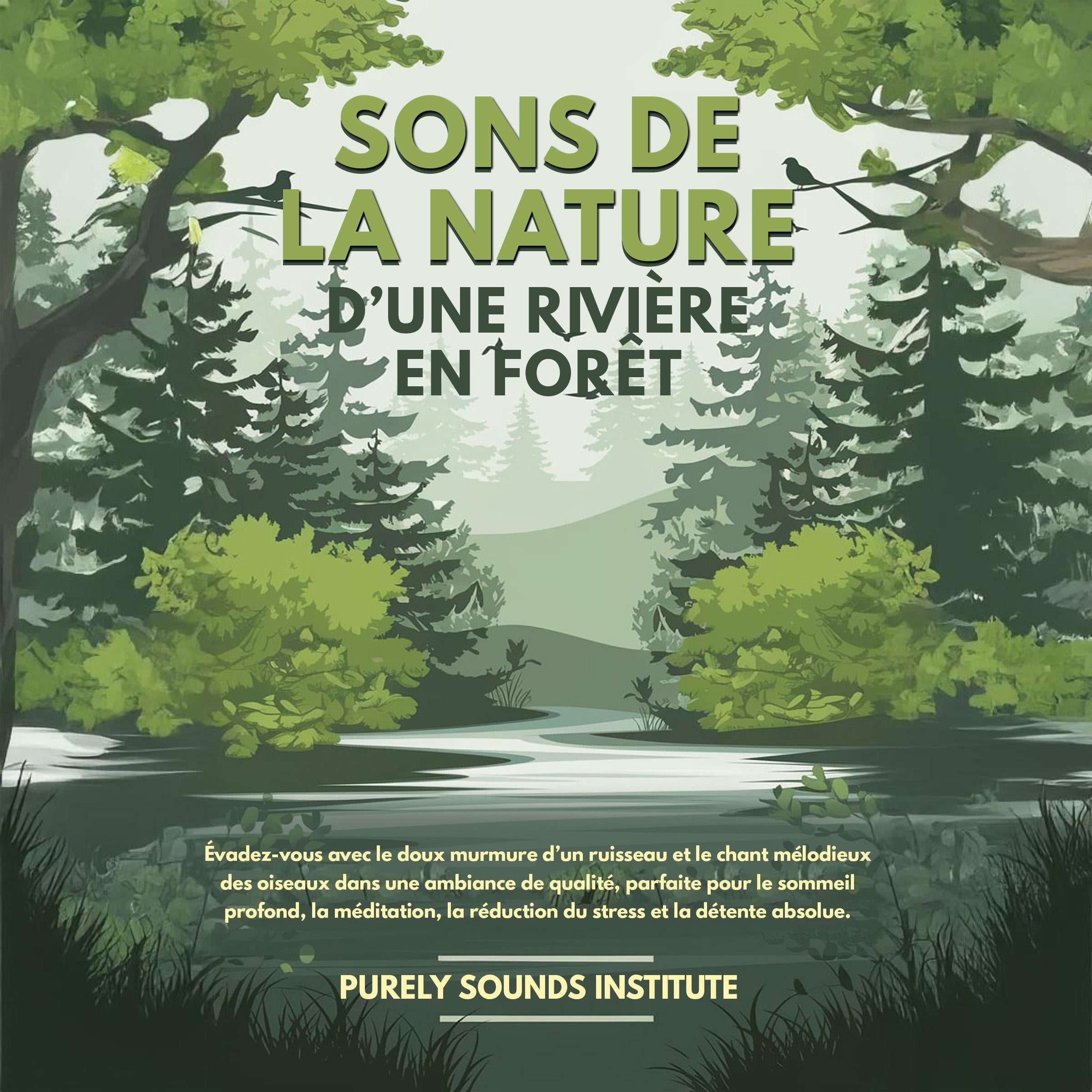 Sons de la nature d’une rivière en forêt : Évadez-vous avec le doux murmure d’un ruisseau et le chant mélodieux des oiseaux dans une ambiance de qualité, parfaite pour le sommeil profond, la méditation, la réduction du stress et la détente absolue