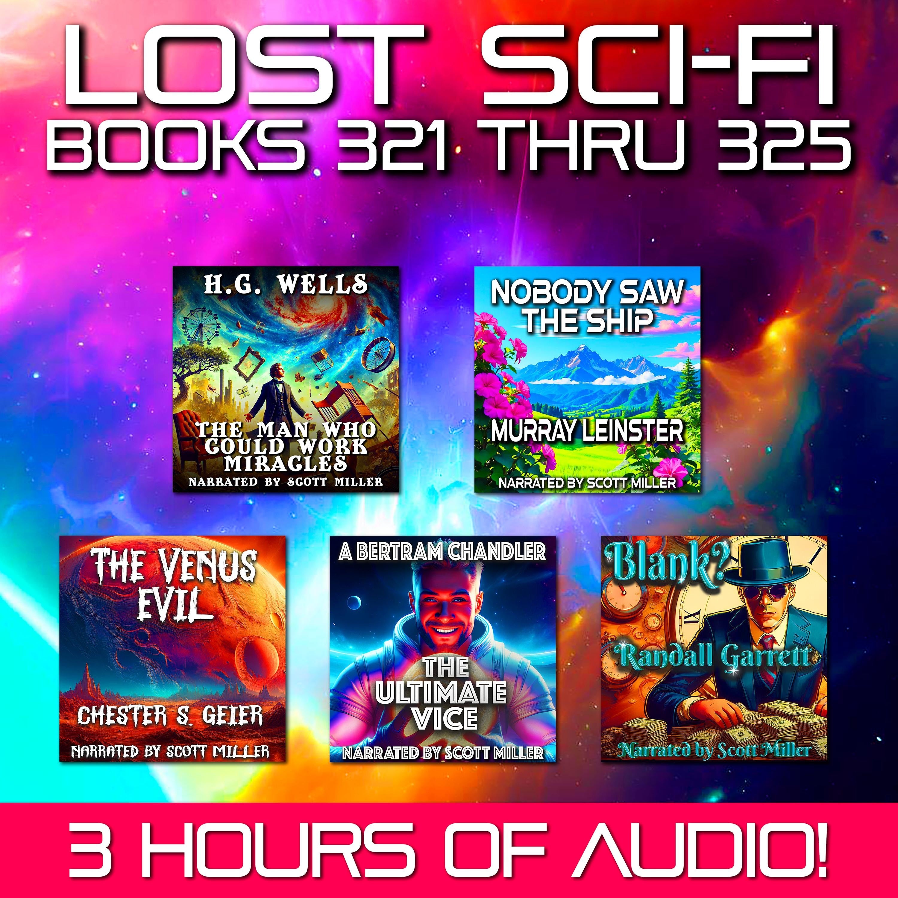 Lost Sci-Fi Books 321 thru 325 - Five Vintage Sci-Fi Short Stories from the 1930s, 1940s, 1950s and 1960s