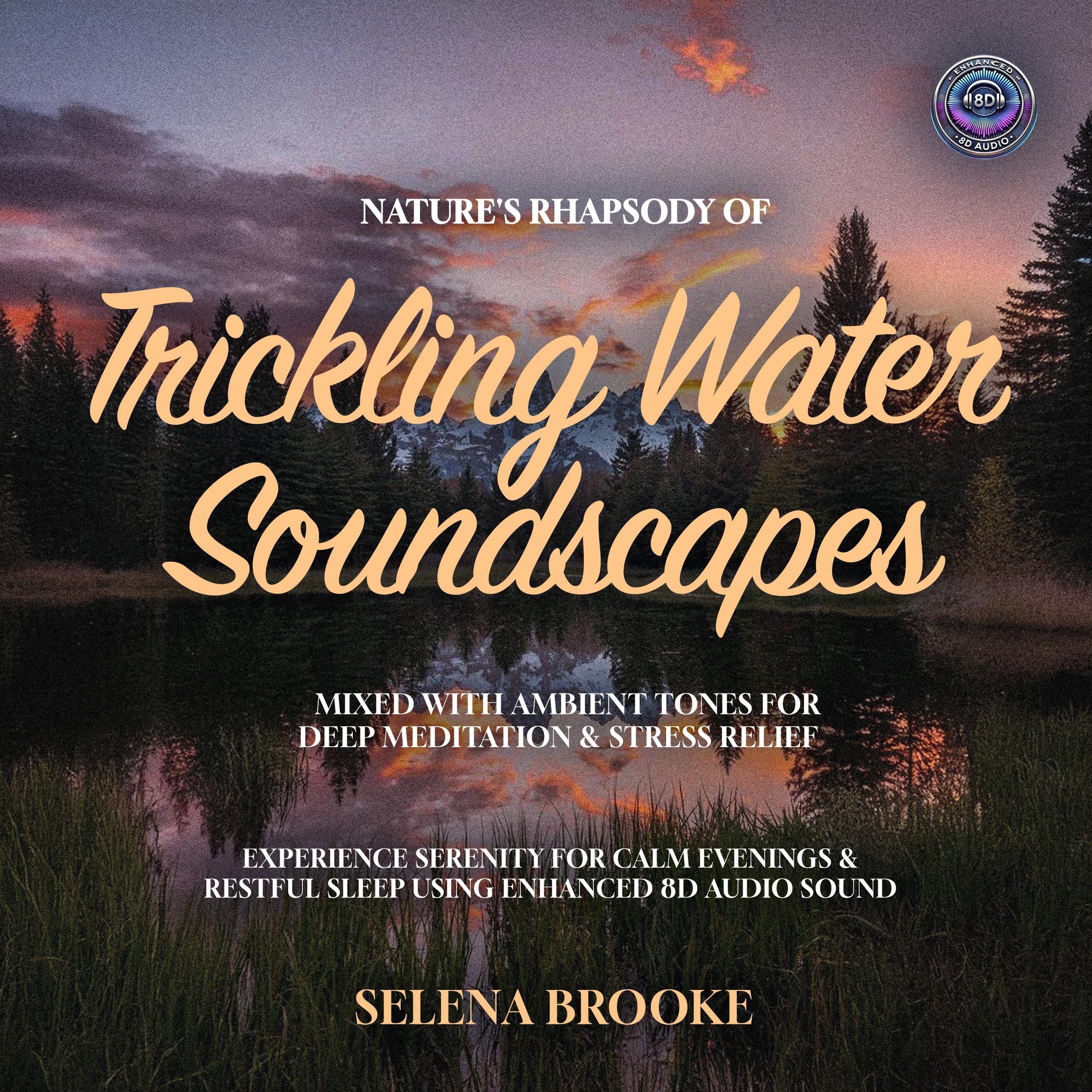 Nature's Rhapsody of Trickling Water Soundscapes Mixed with Ambient Tones for Deep Meditation & Stress Relief
