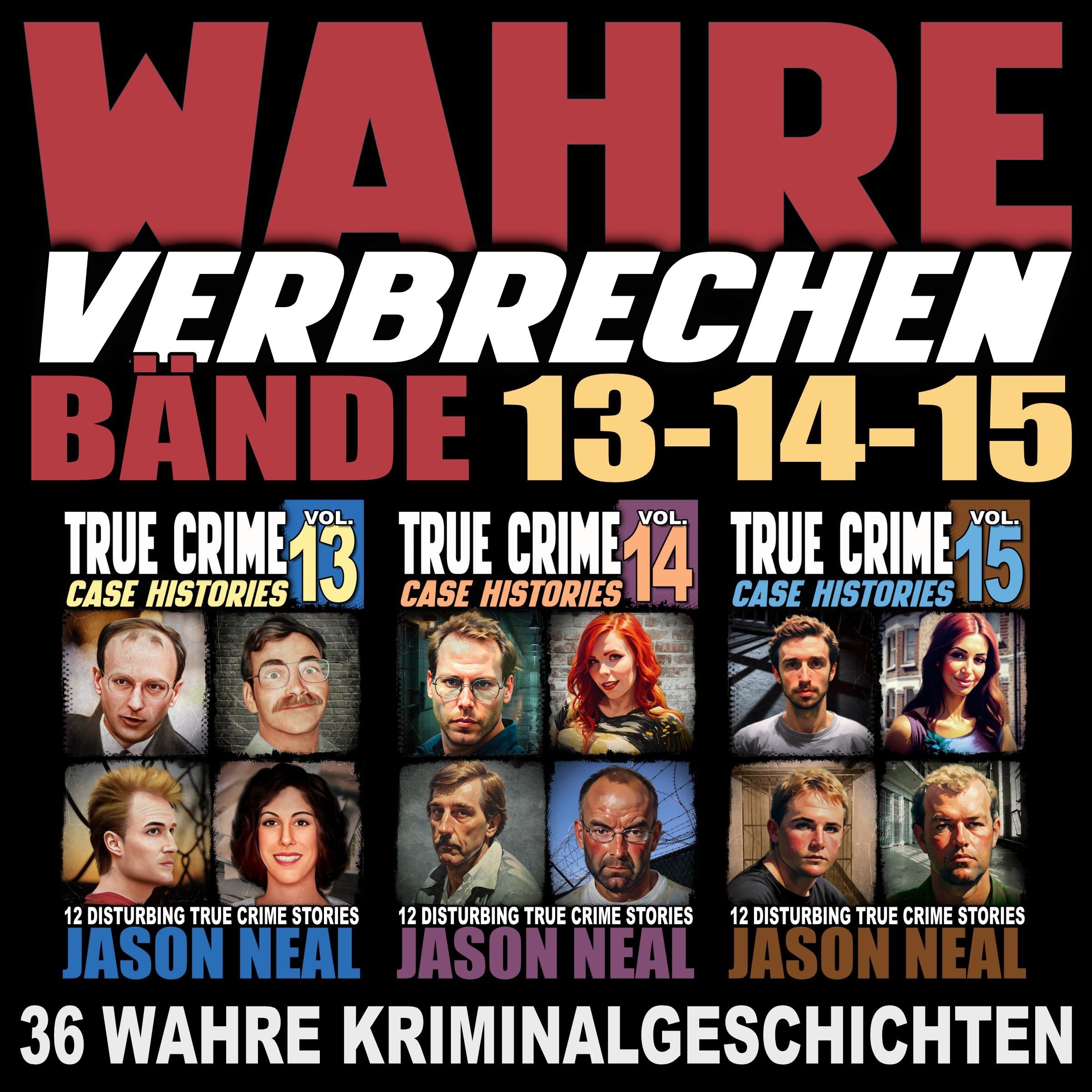 Wahre Verbrechen: Bände 13-14-15 (True Crime Case Histories)