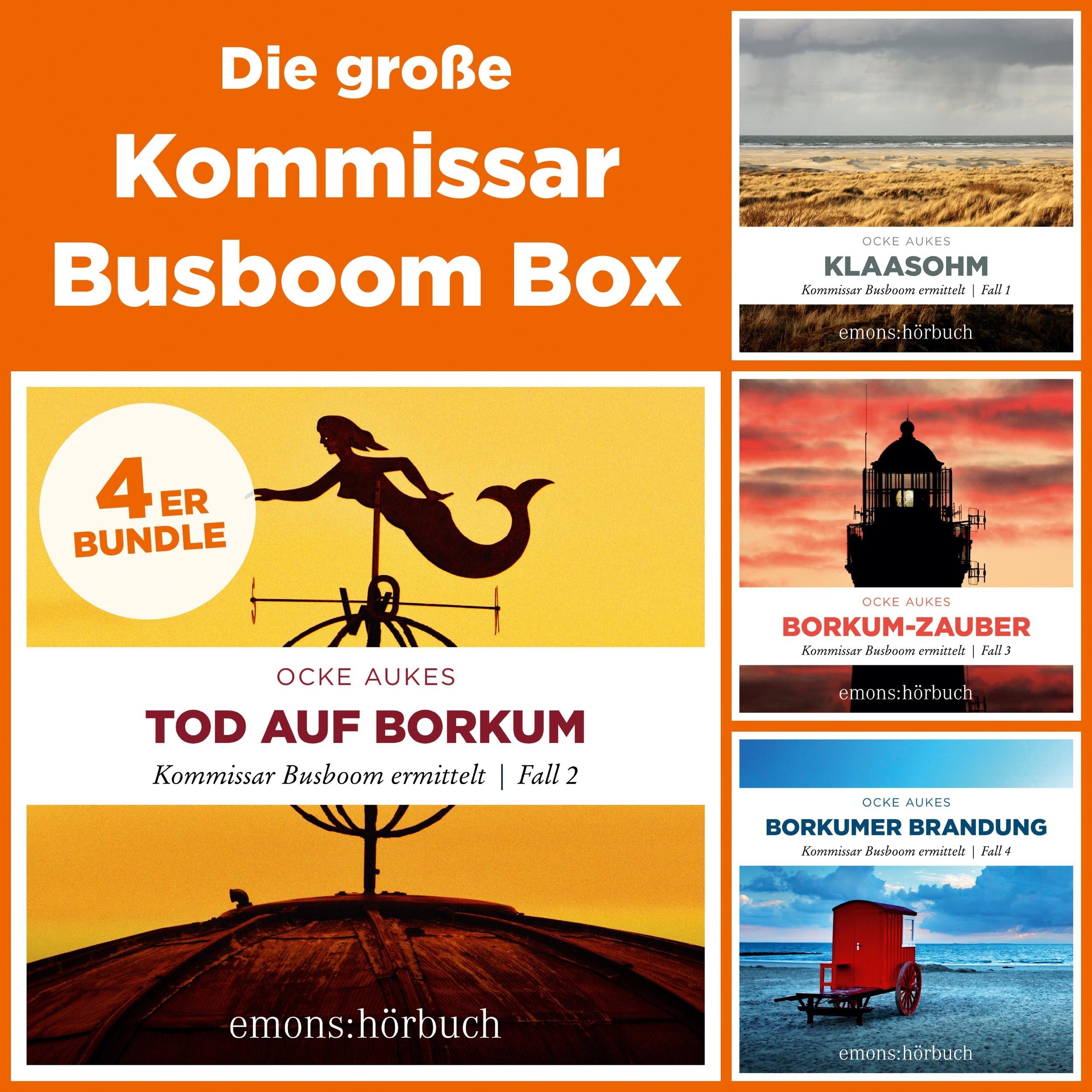 Die große Kommissar Busboom Box-Klaasohm, Tod auf Borkum, Borkum-Zauber, Borkumer Brandung - Kommissar Busboom ermittelt (Ungekürzt)