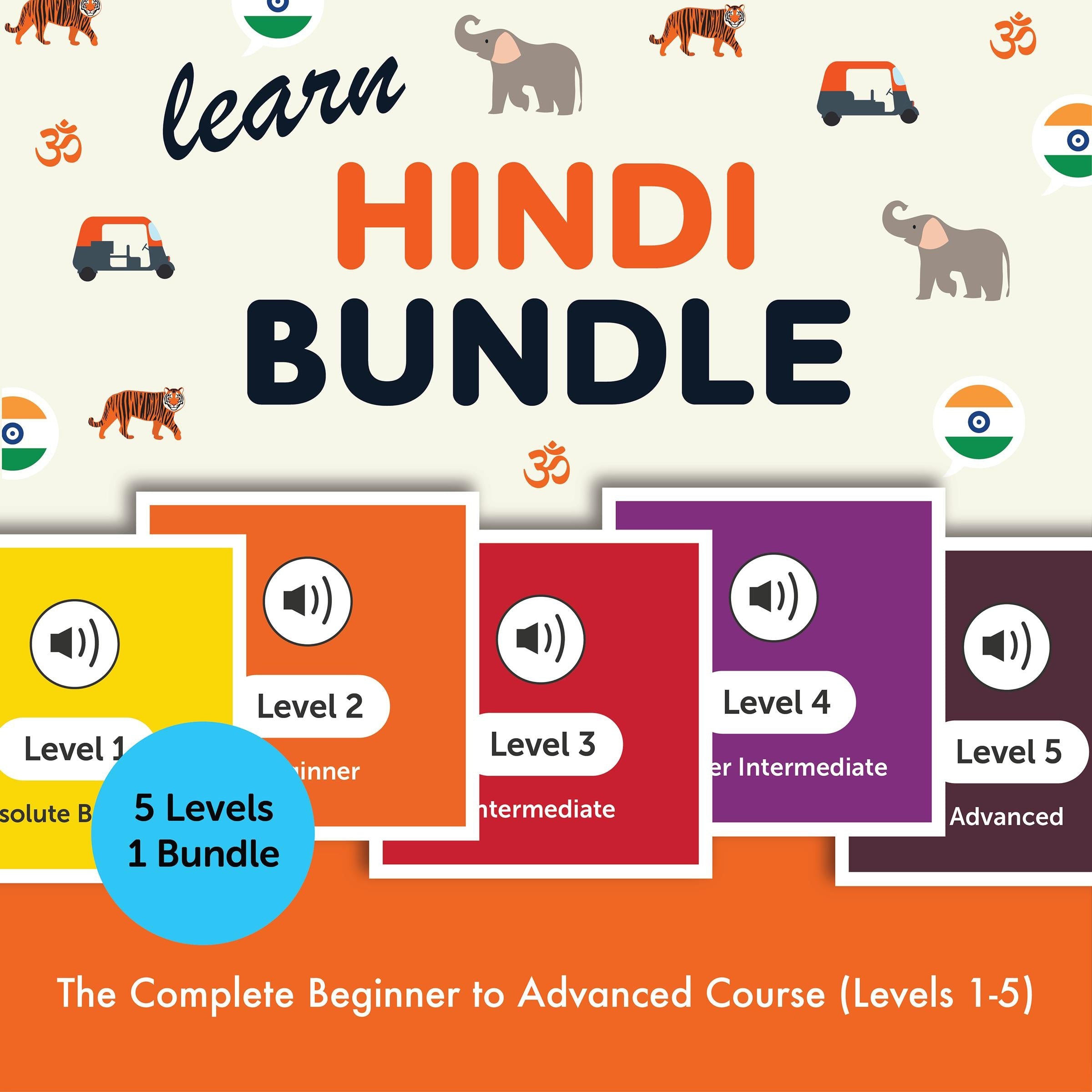Learn Hindi Bundle - The Complete Beginner to Advanced Course (Levels 1-5)