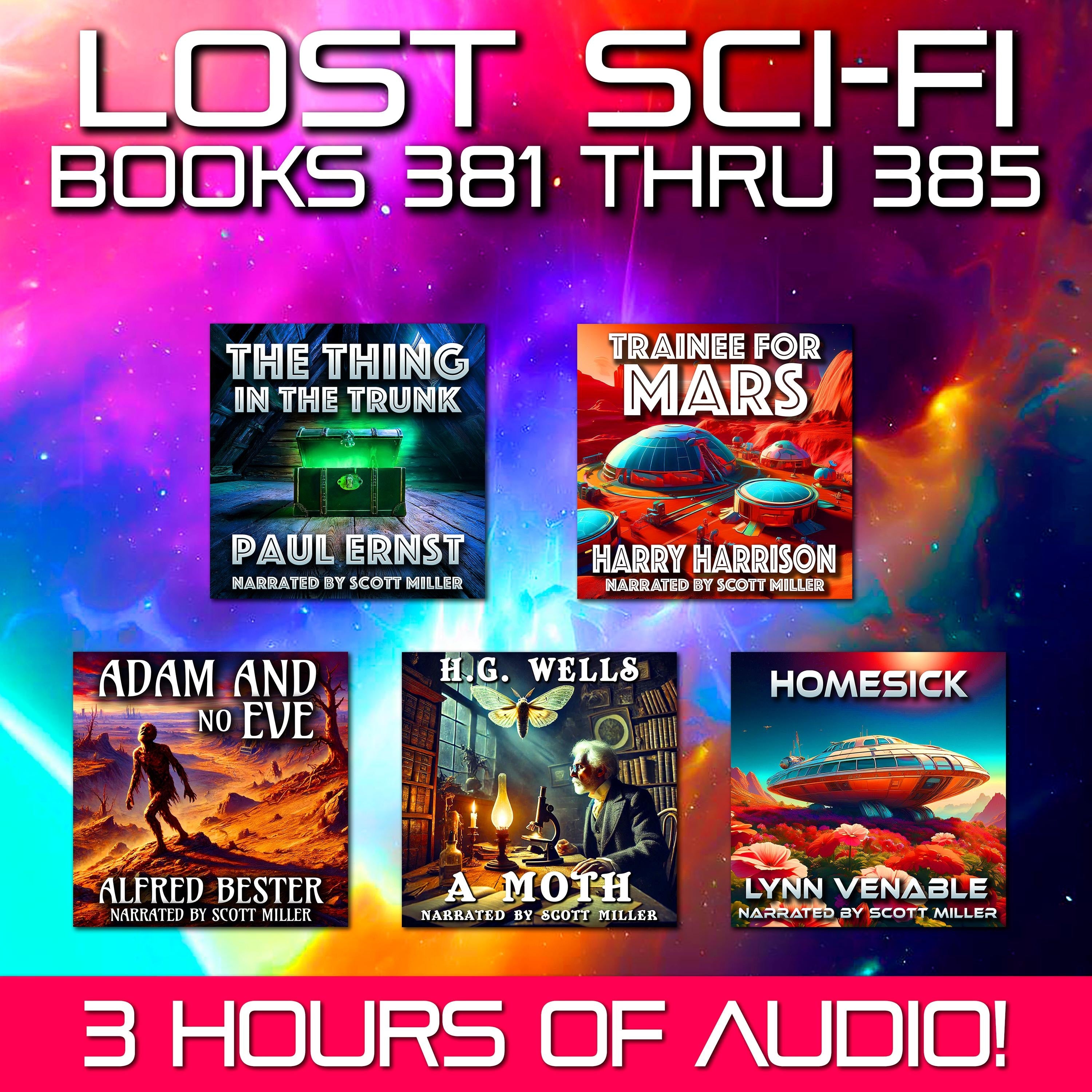 Lost Sci-Fi Books 381 thru 385 - Four Vintage Sci-Fi Short Stories from the 1930s, 40s, 50s, 60s and one from 1895