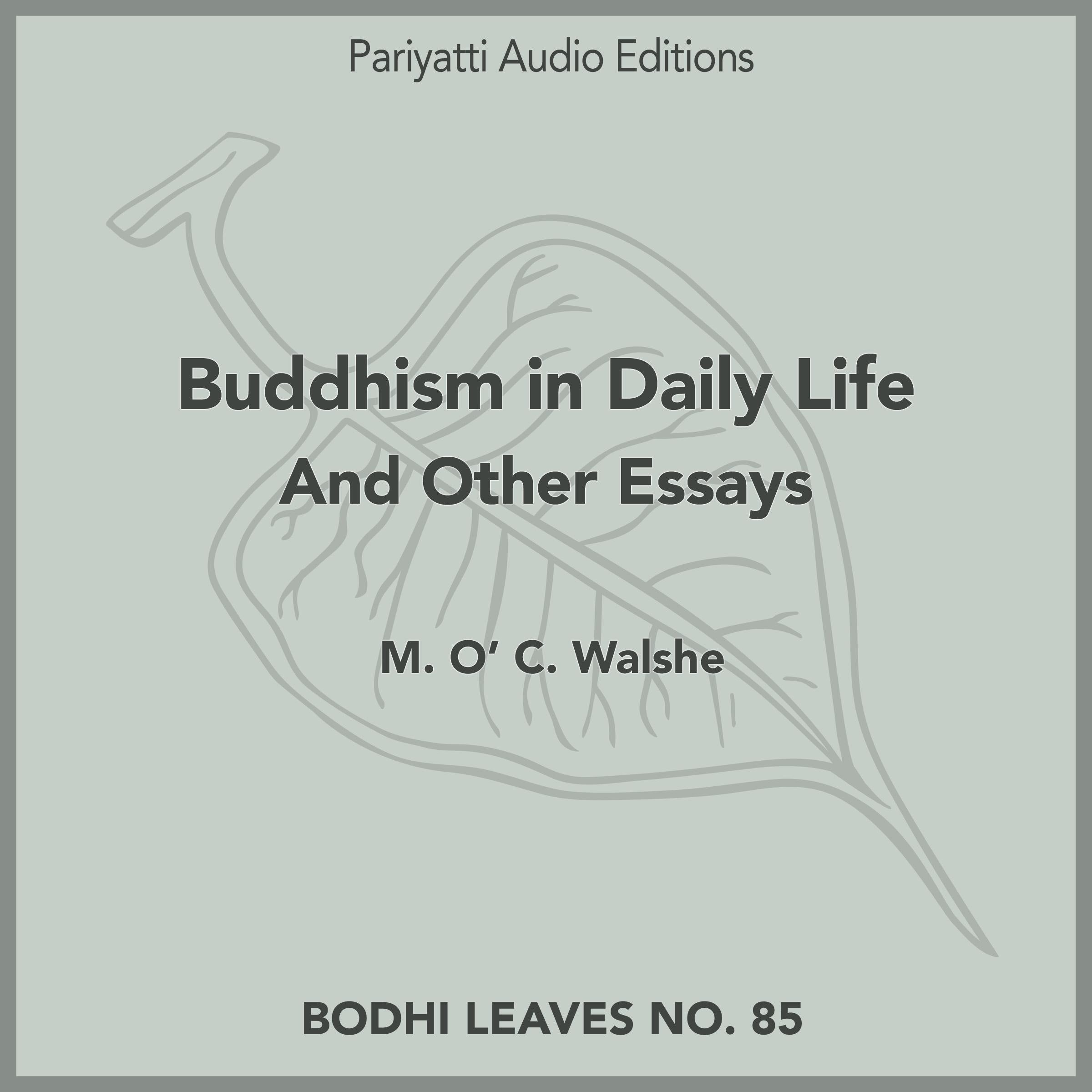 Buddhism in Daily Life And Other Essays