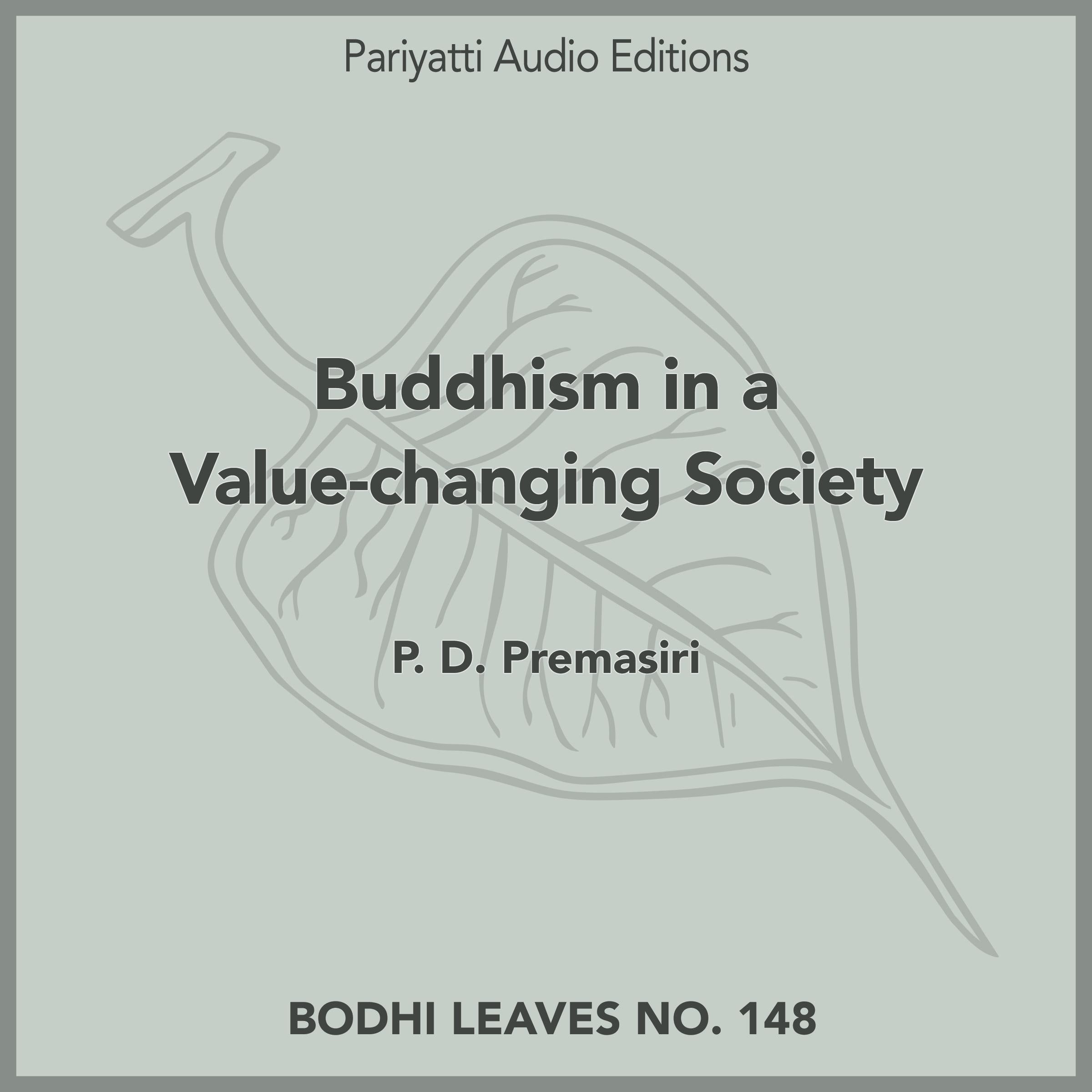 Buddhism in a Value-changing Society