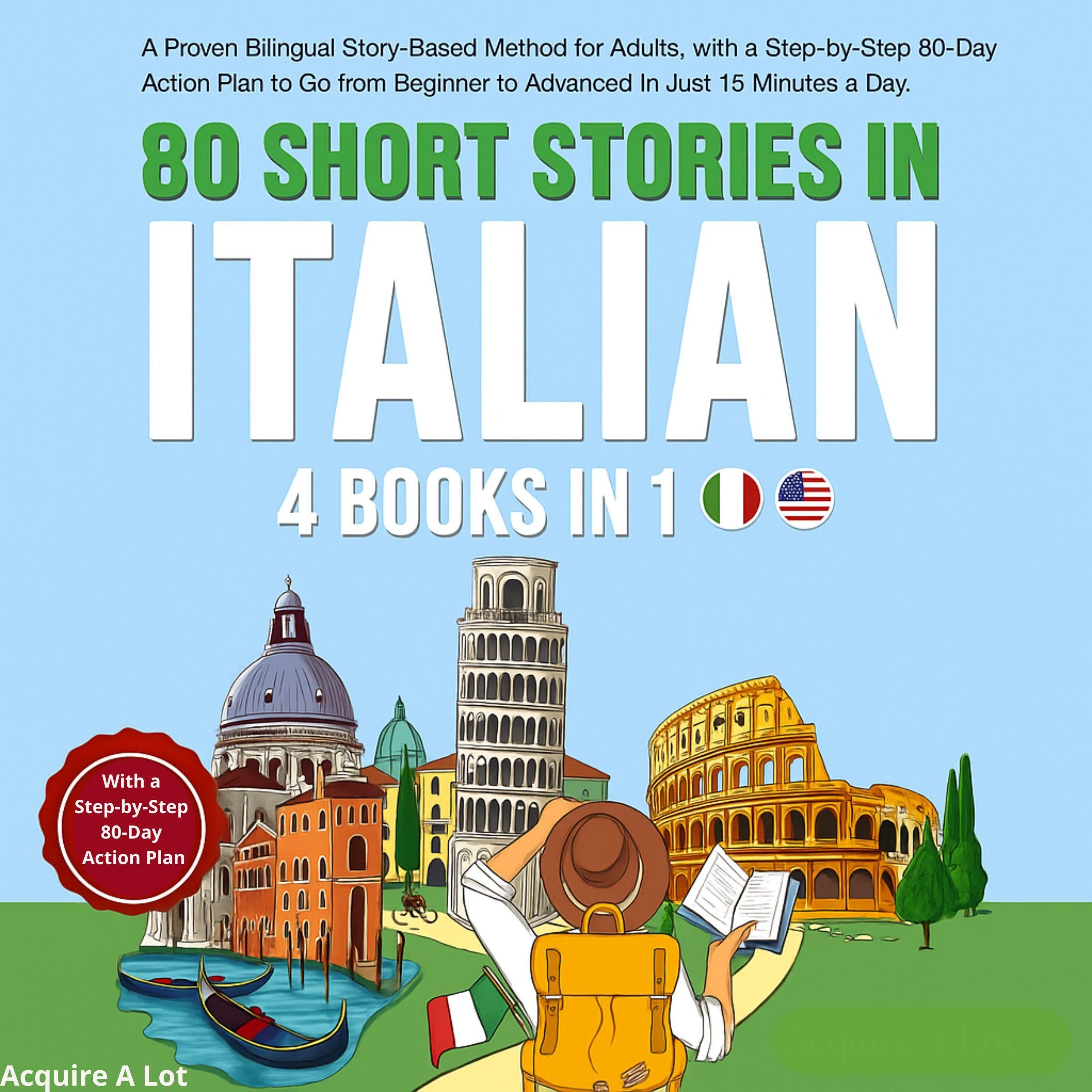 80 Short Stories in Italian - 4 Books in 1