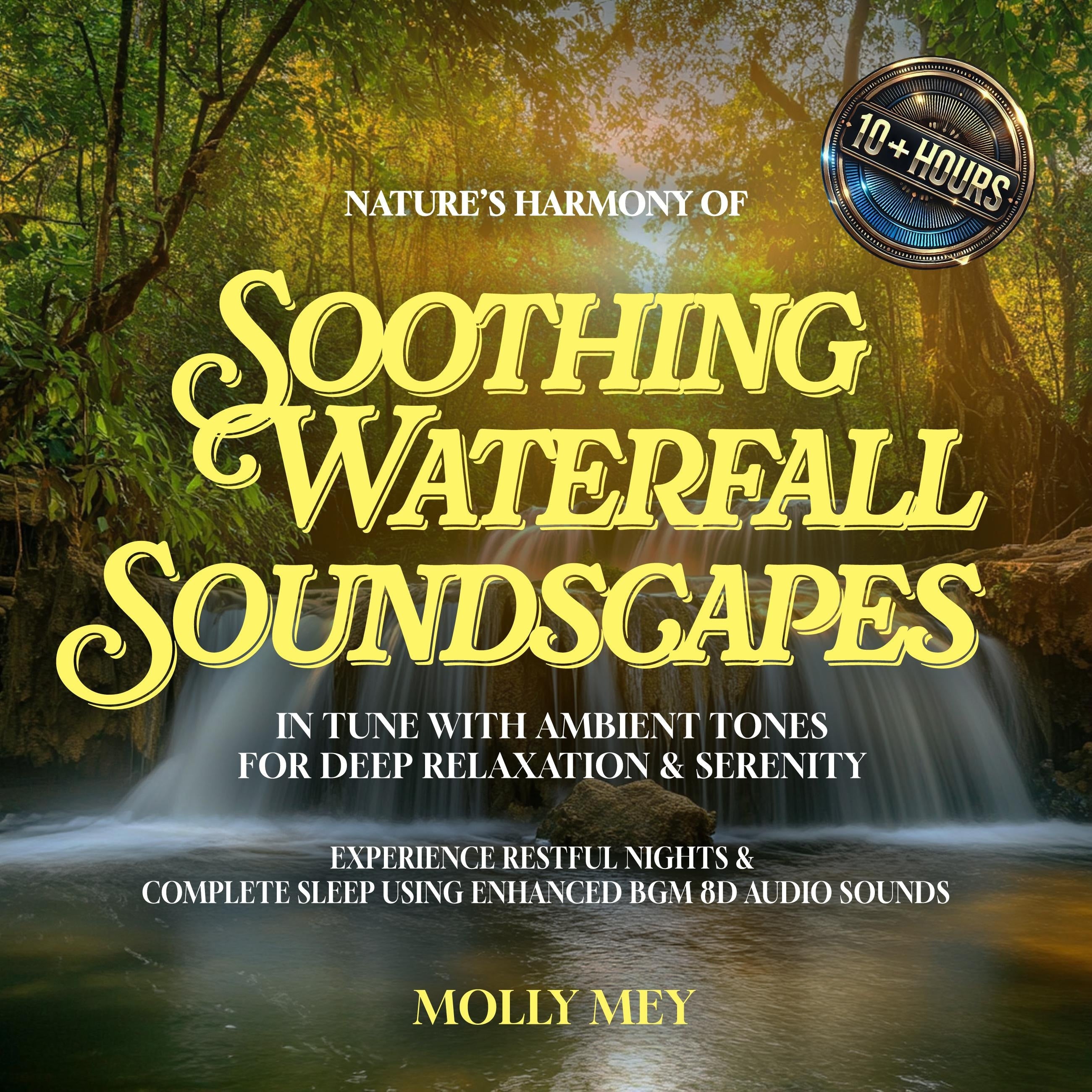 Nature's Harmony of Soothing Waterfall Soundscapes In Tune with Ambient Tones for Deep Relaxation & Serenity