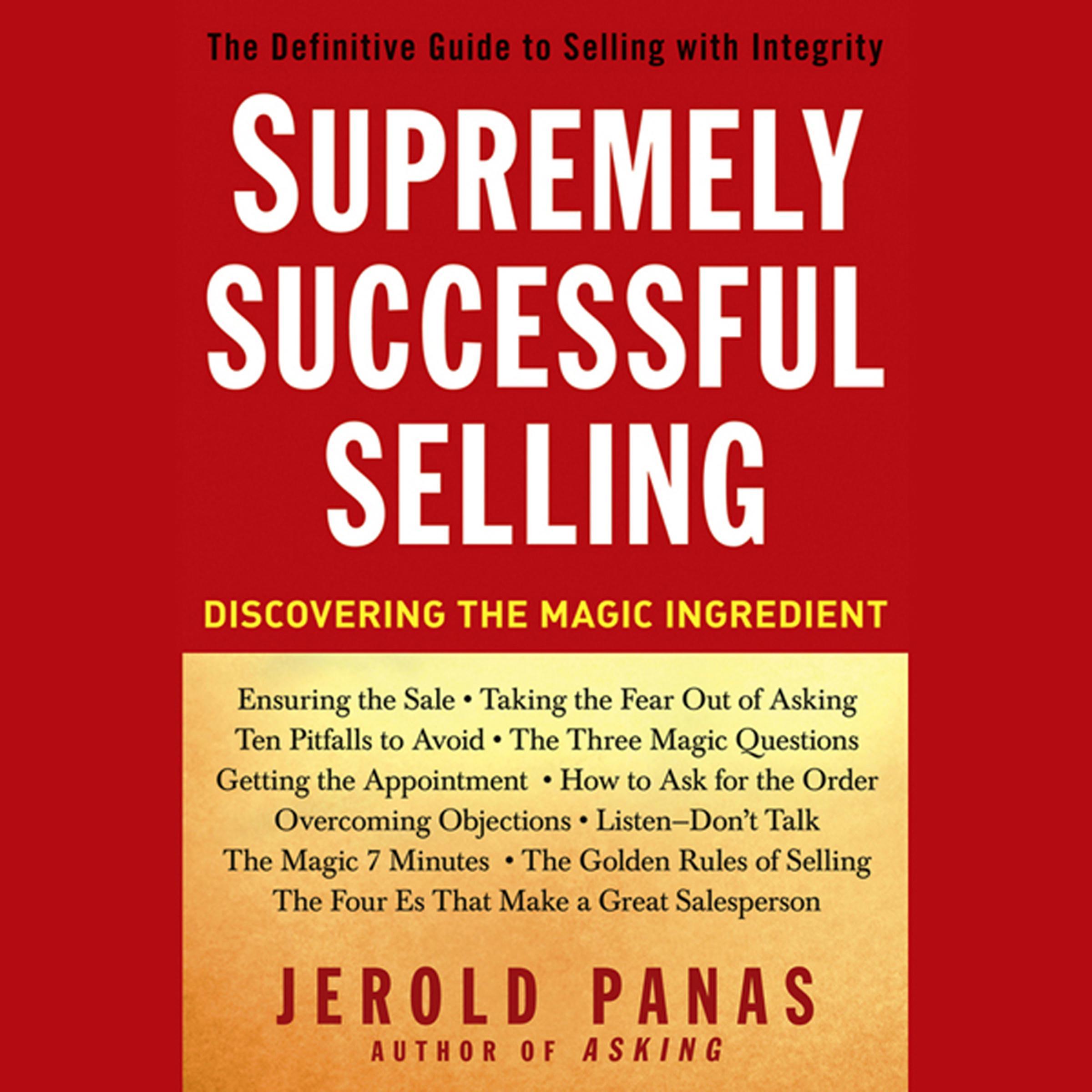 Supremely Successful Selling
