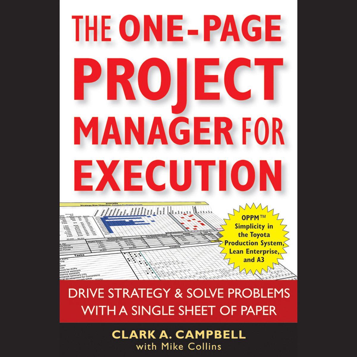 The One-Page Project Manager for Execution