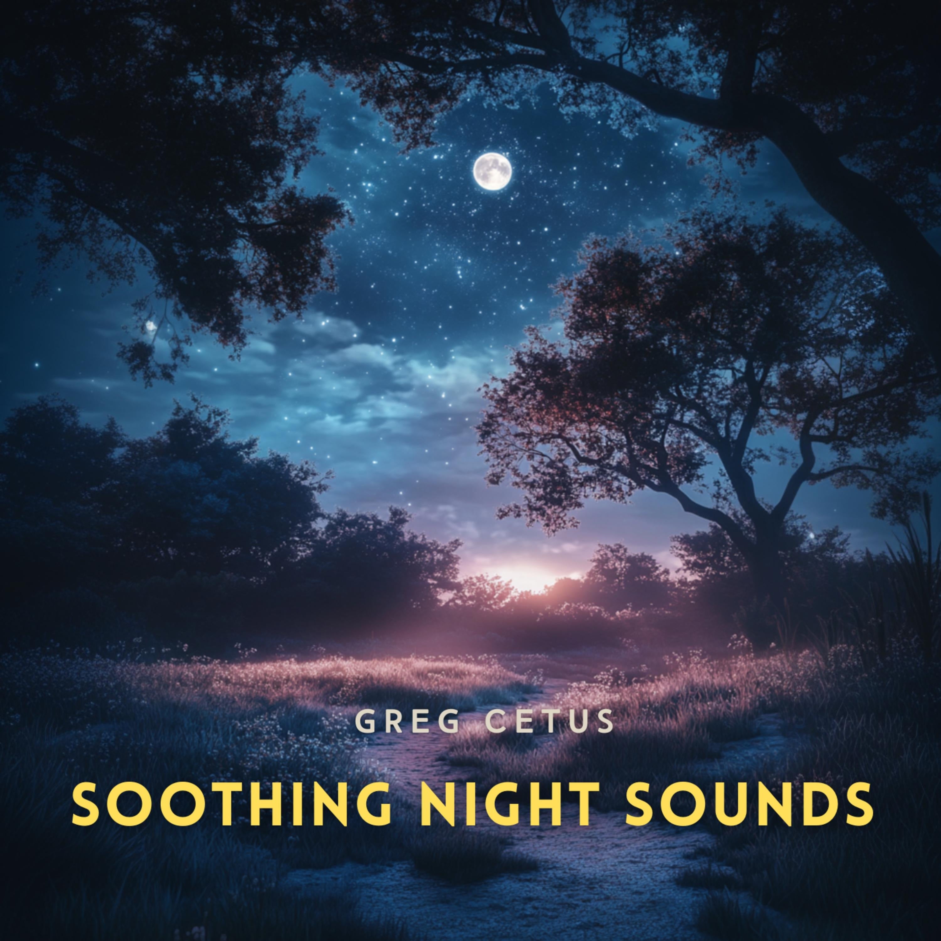 Soothing Night Sounds: Crickets and Flowing Water for Deep Relaxation