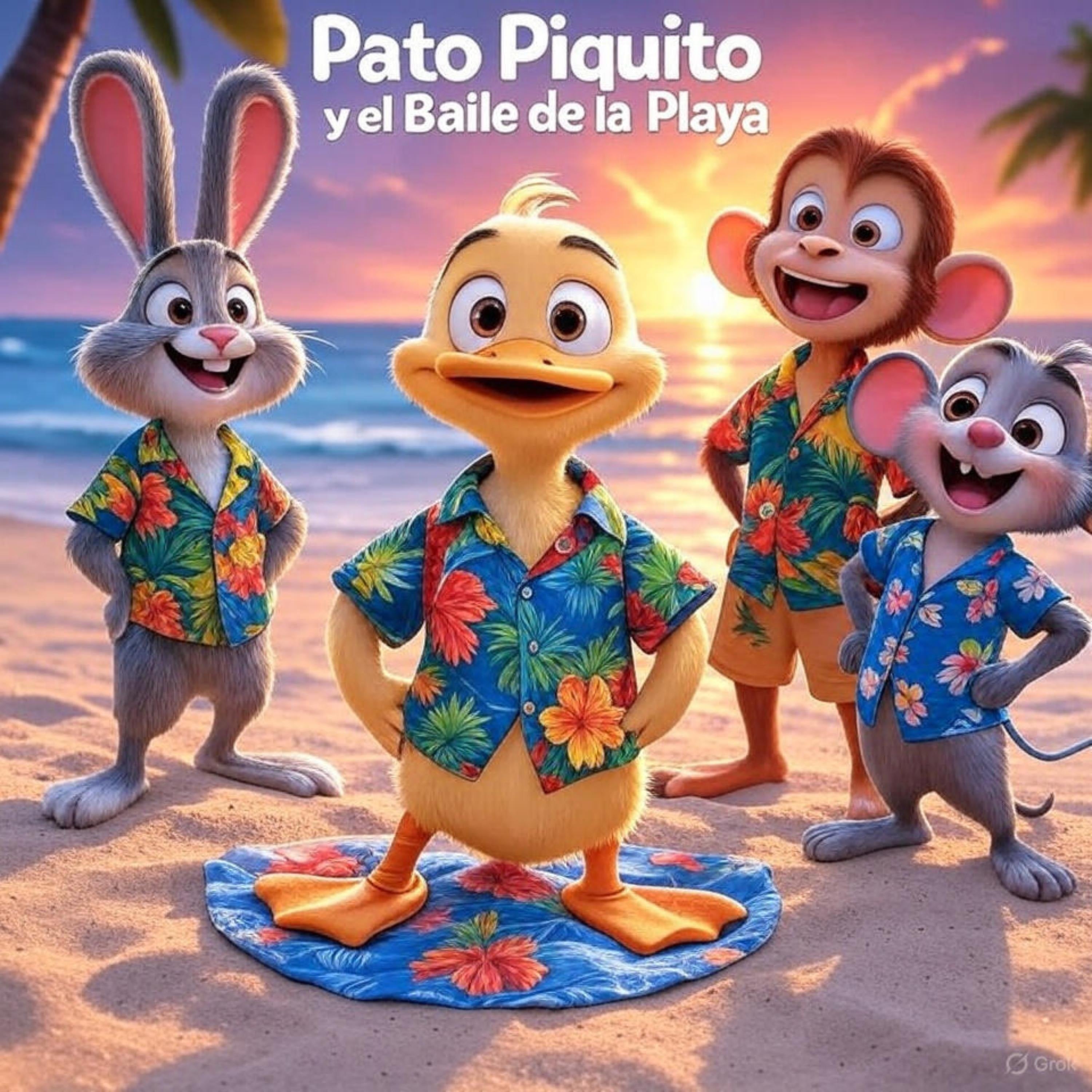 Pato Piquito y el Baile de la Playa