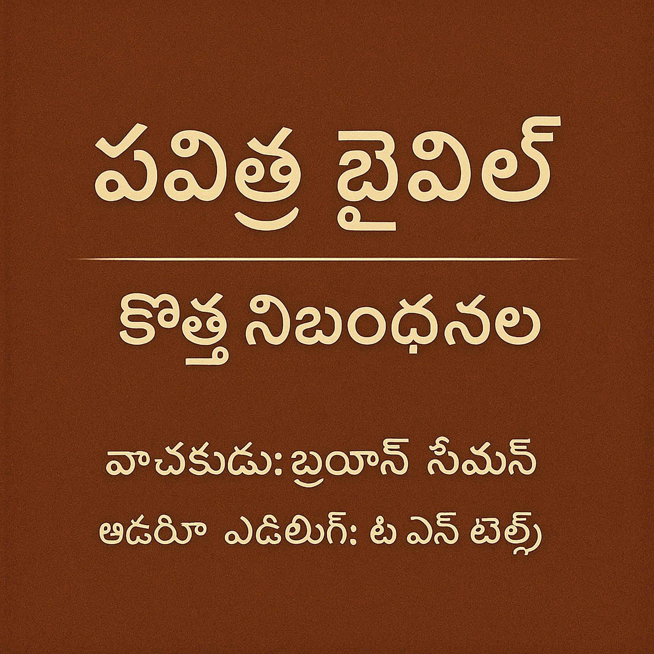పవిత్ర బైబిల్ - క్రొత్త నిబంధన