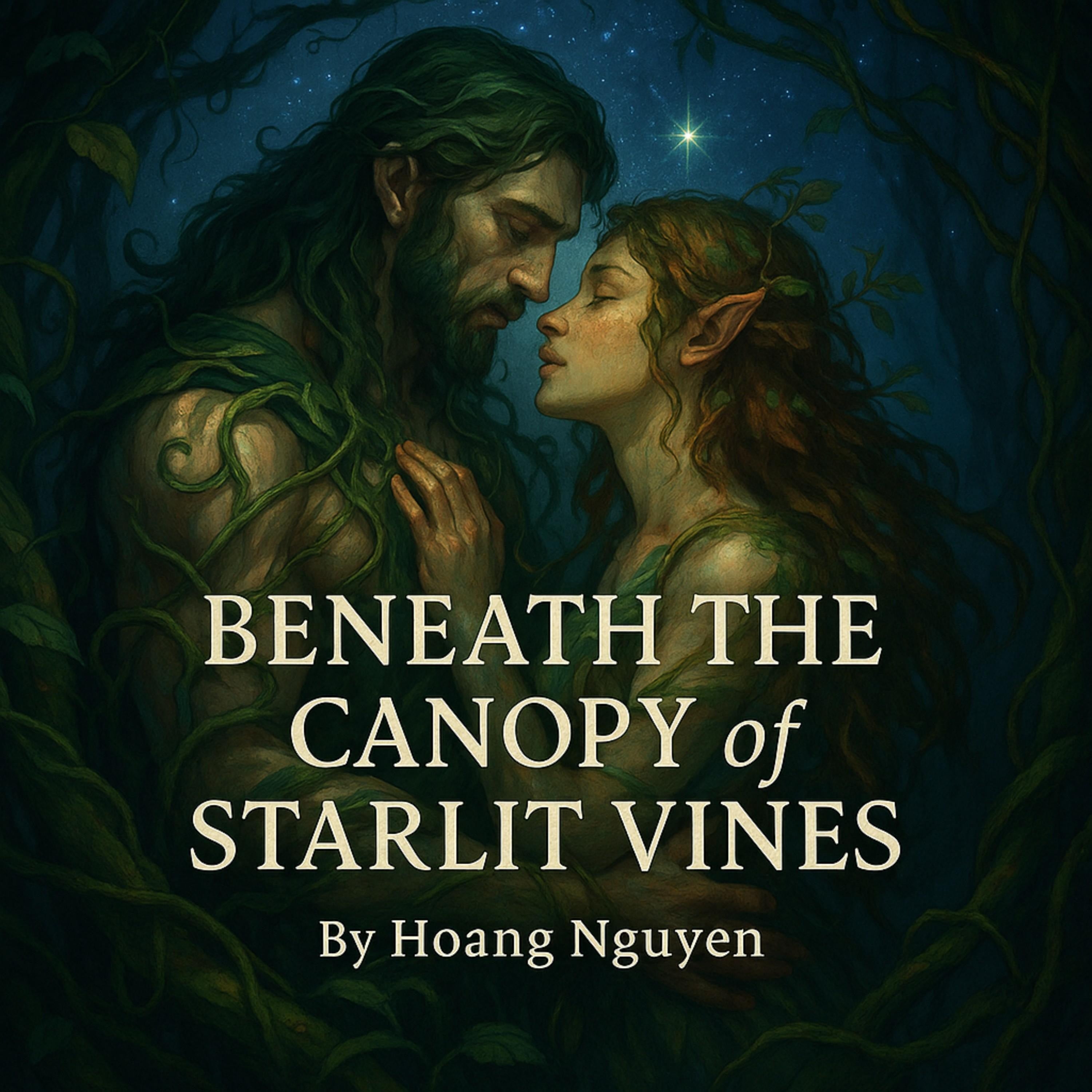 Beneath the Canopy of Starlit Vines: A Vine Lord's Tangled Embrace of the Free-Spirited Dryad