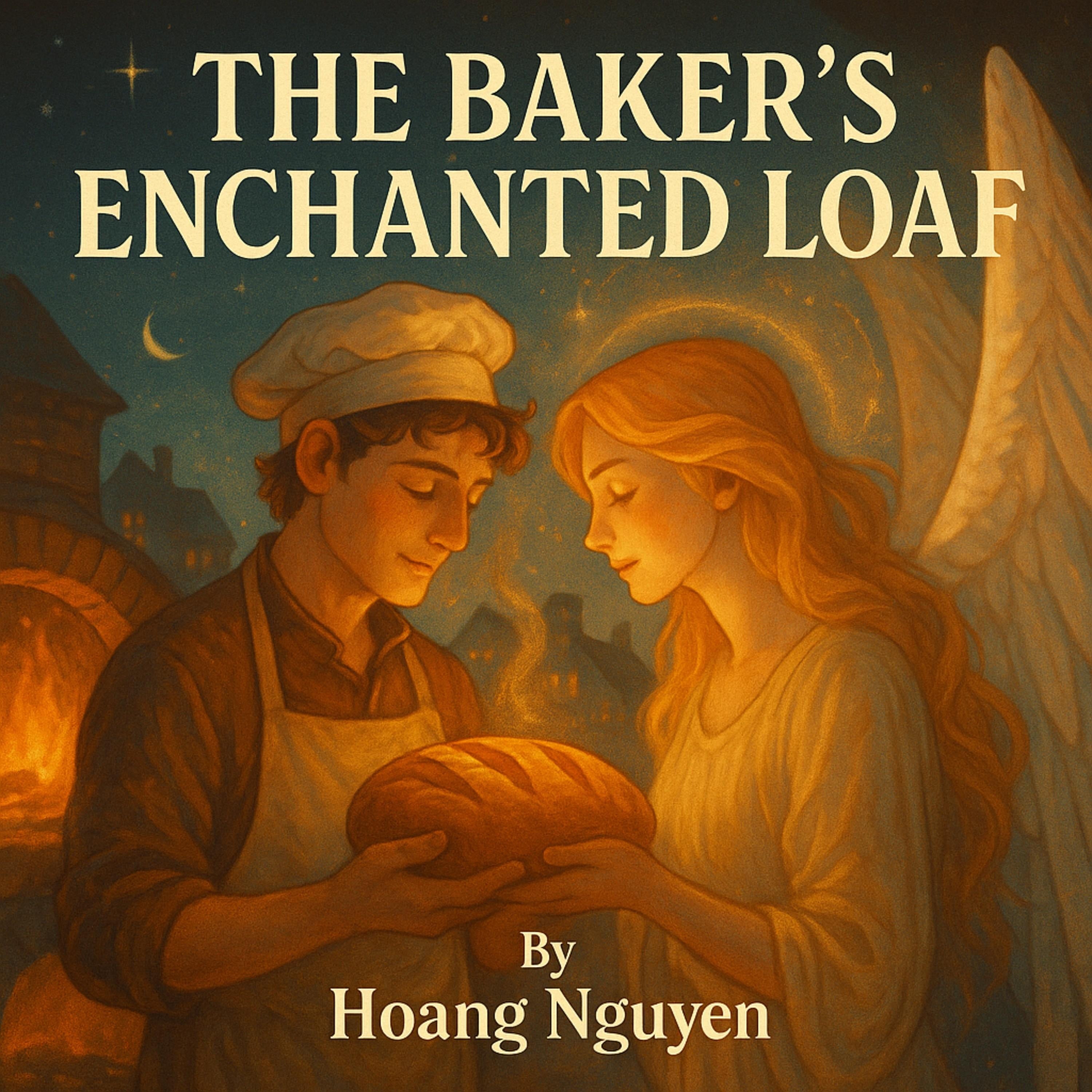 The Baker's Enchanted Loaf: A Village Baker's Sweet Surrender to the Celestial Messenger in the Hearth of Dawn