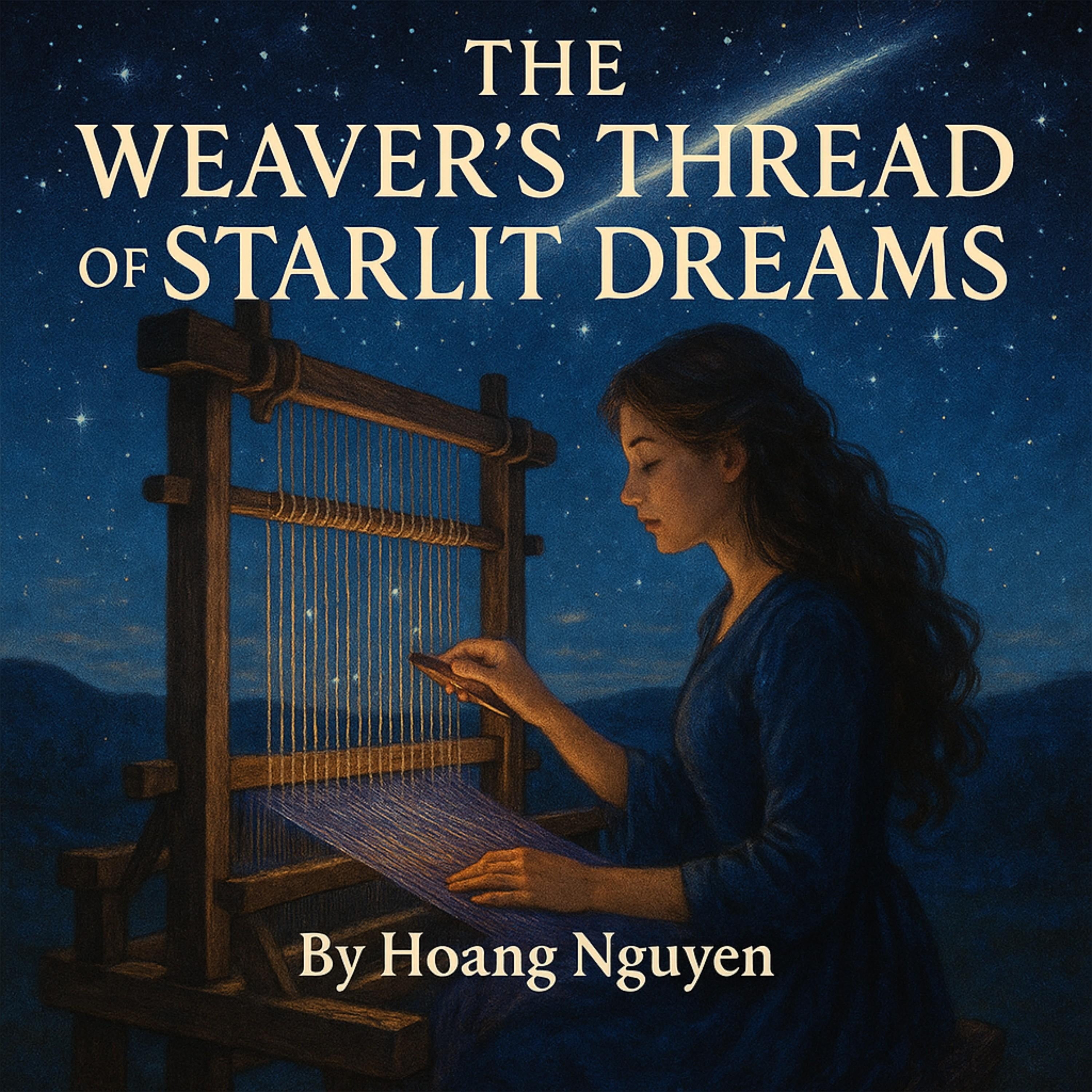 The Weaver's Thread of Starlit Dreams: A Tapestry Artisan's Fateful Loom with the Comet Chaser in the Night Sky Loom