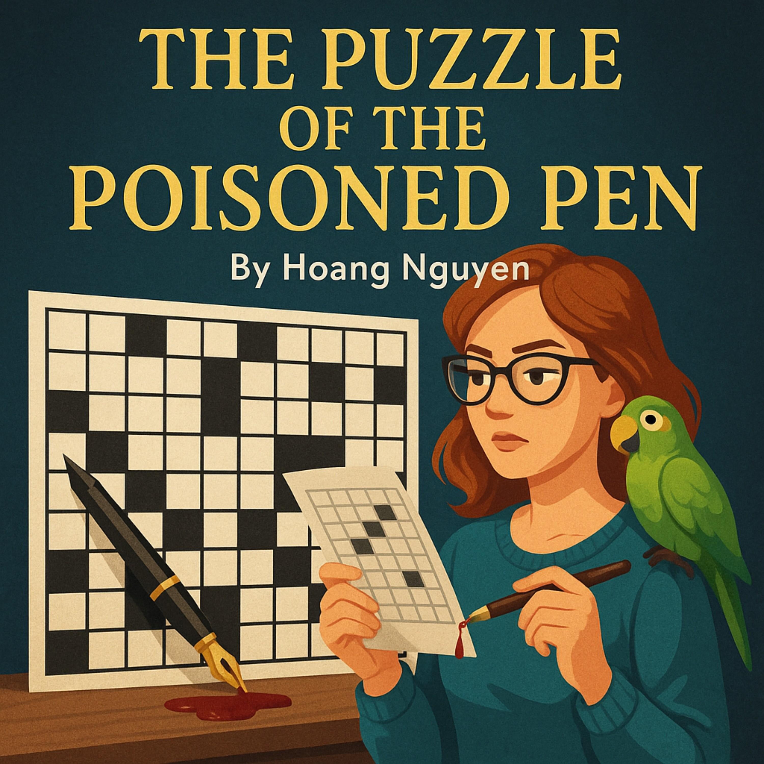 The Puzzle of the Poisoned Pen: A Cozy Mystery of Crossword Creators and Cunning Clues