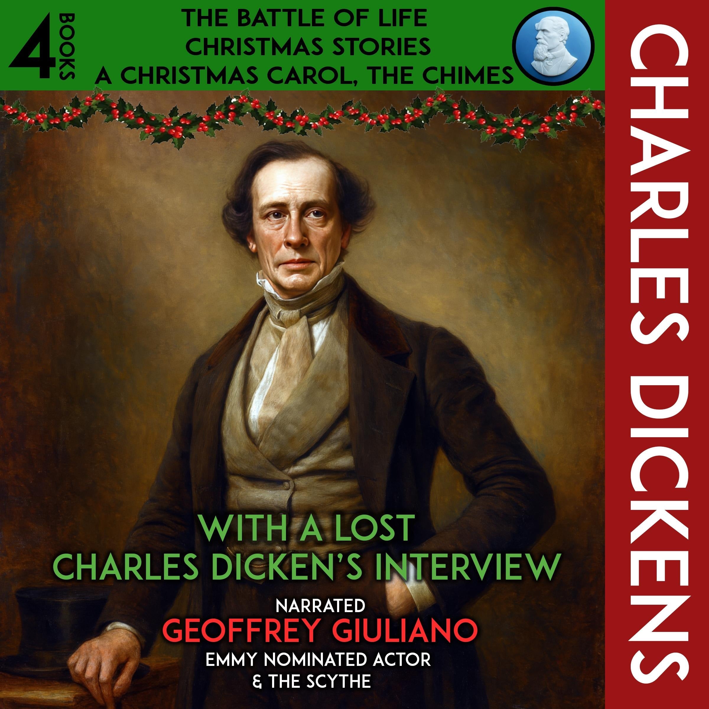Charles Dickens Christmas 4 Books The Battle Of Life, Christmas Stories, A Christmas Carol, The Chimes